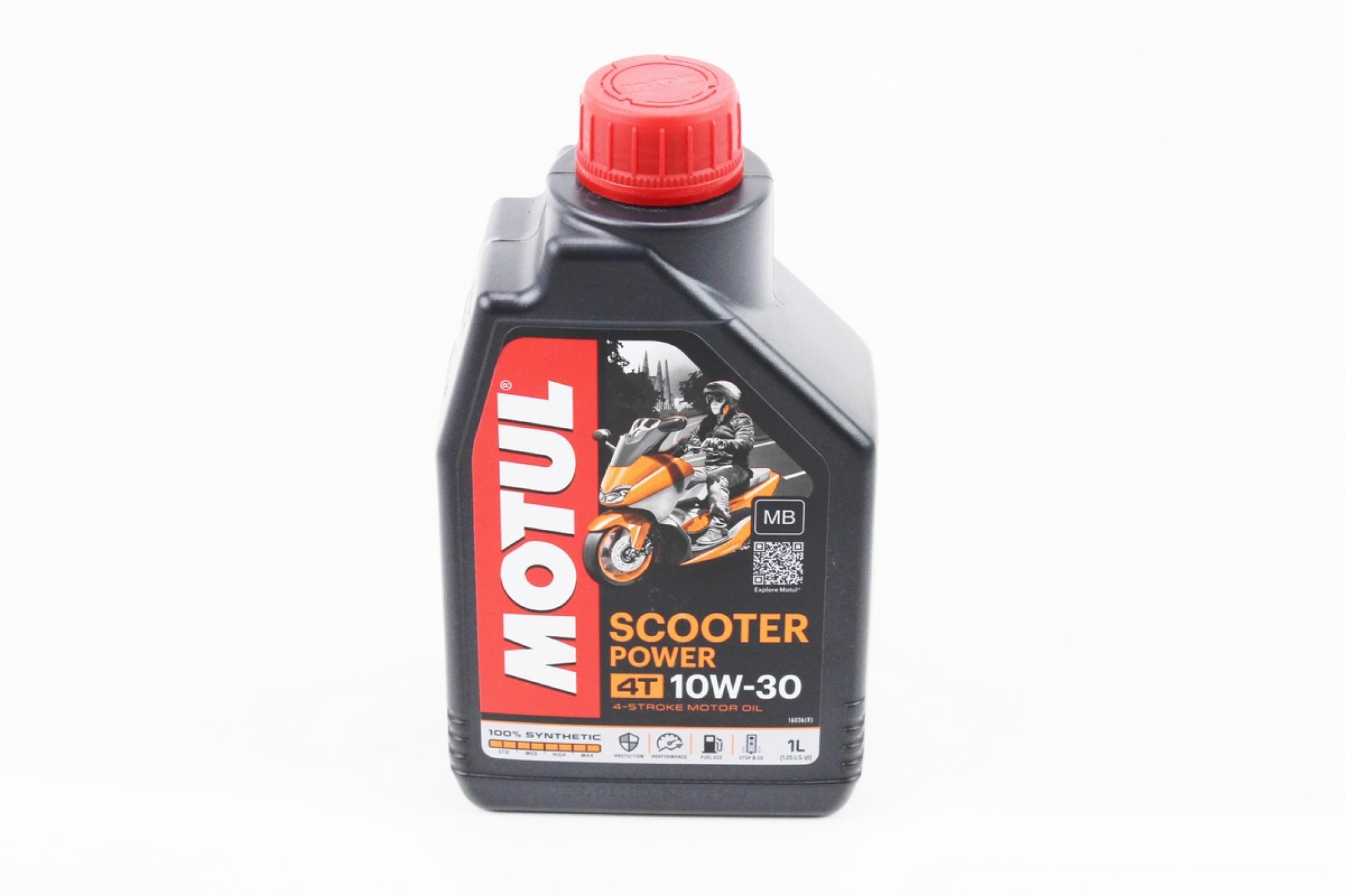 Масло 4T, 1л (100% синтетика, Scooter Power) MOTUL (#MKR) KS
