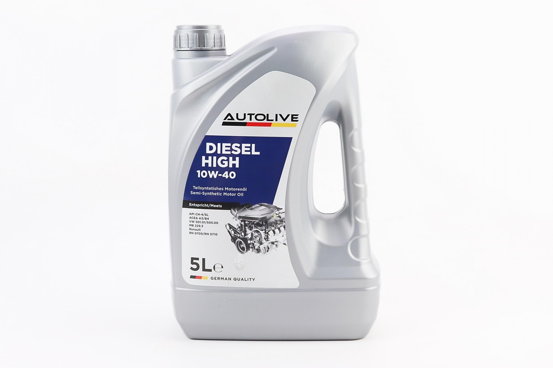 Масло 4T 10W-40 - полусинтетическое универсальное DIESEL HIGH, 5L KS