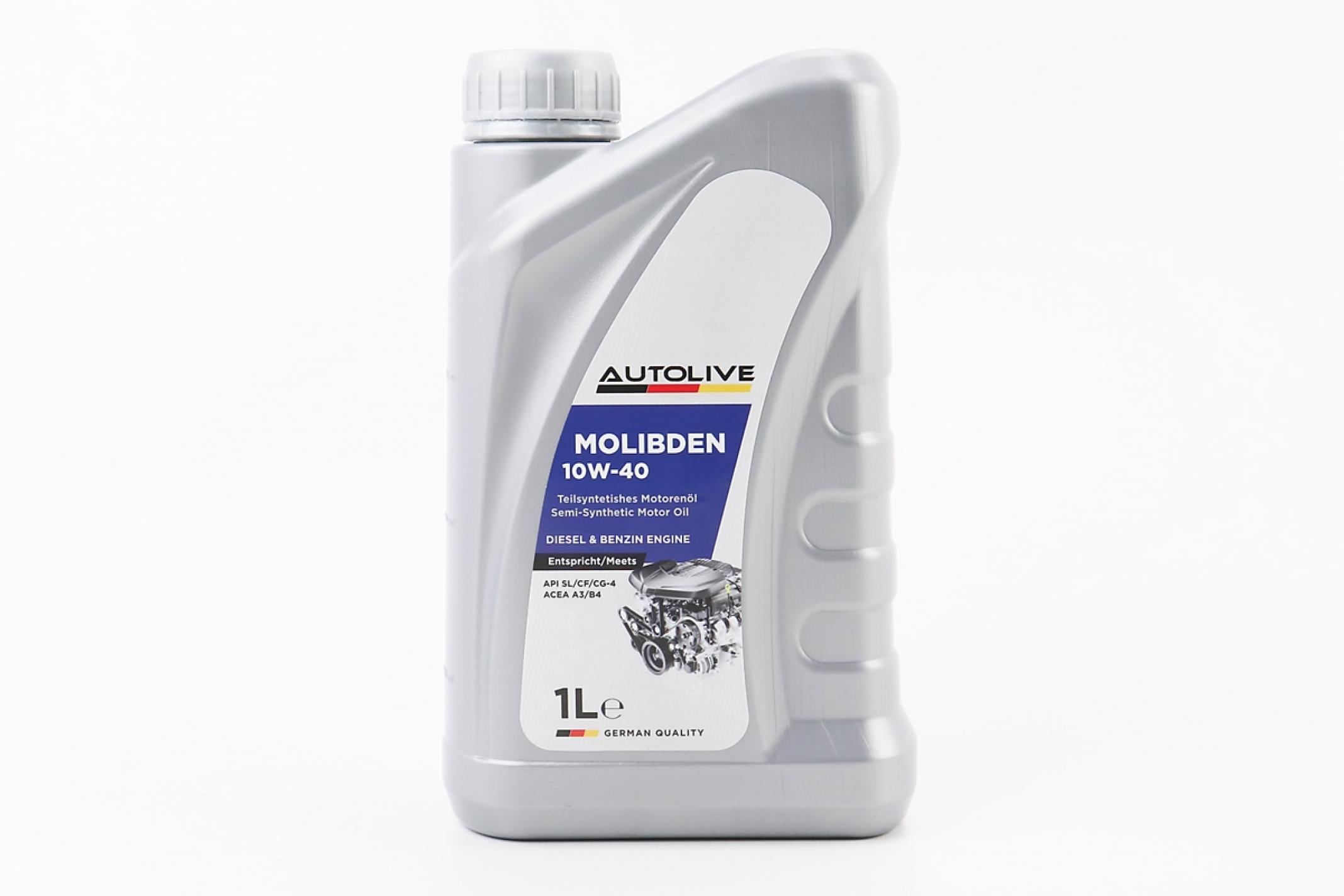 Масло 4T 10W-40 - полусинтетическое универсальное, Molibden Benzin, 1L KS