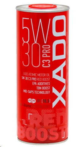 Масло автомобильное, 1л (5W-30, C3 Pro) Red Boost ХАДО