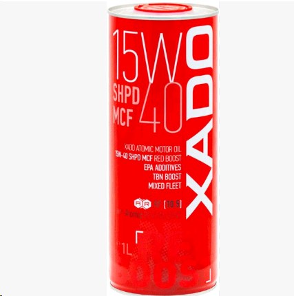 Масло 4T, 1л (15W-40 SHPD MCF Red Boos) ХАДО-2