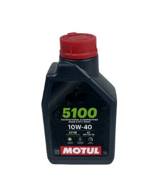 Масло 4T, 1л (полусинтетика, 10W-40, 5100, API SL/SJ/SH/SG) MOTUL (#104066) VV