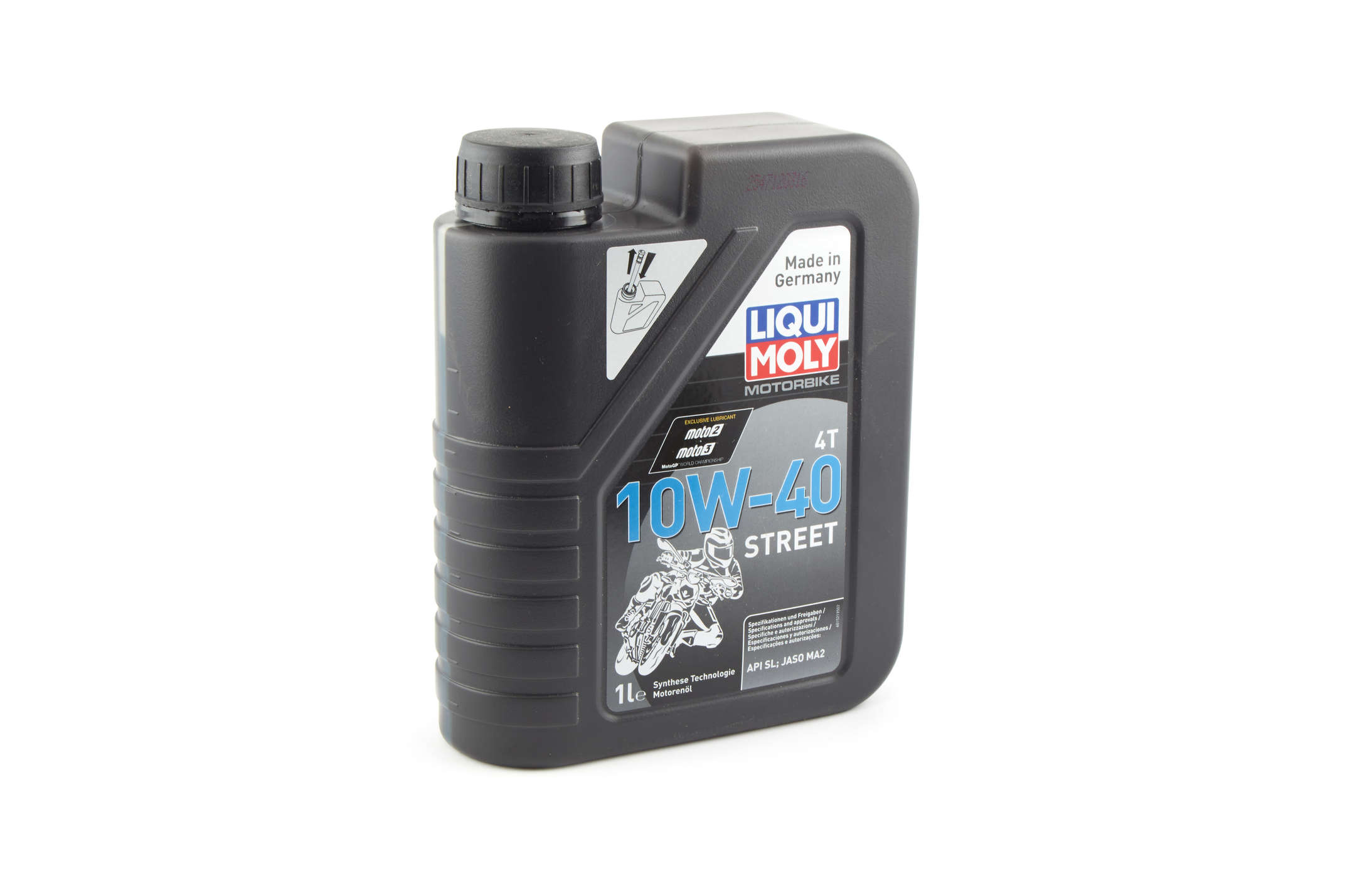 Масло 4T, 1л (полусинтетика, 10W-40, STREET) LIQUI MOLY #7609