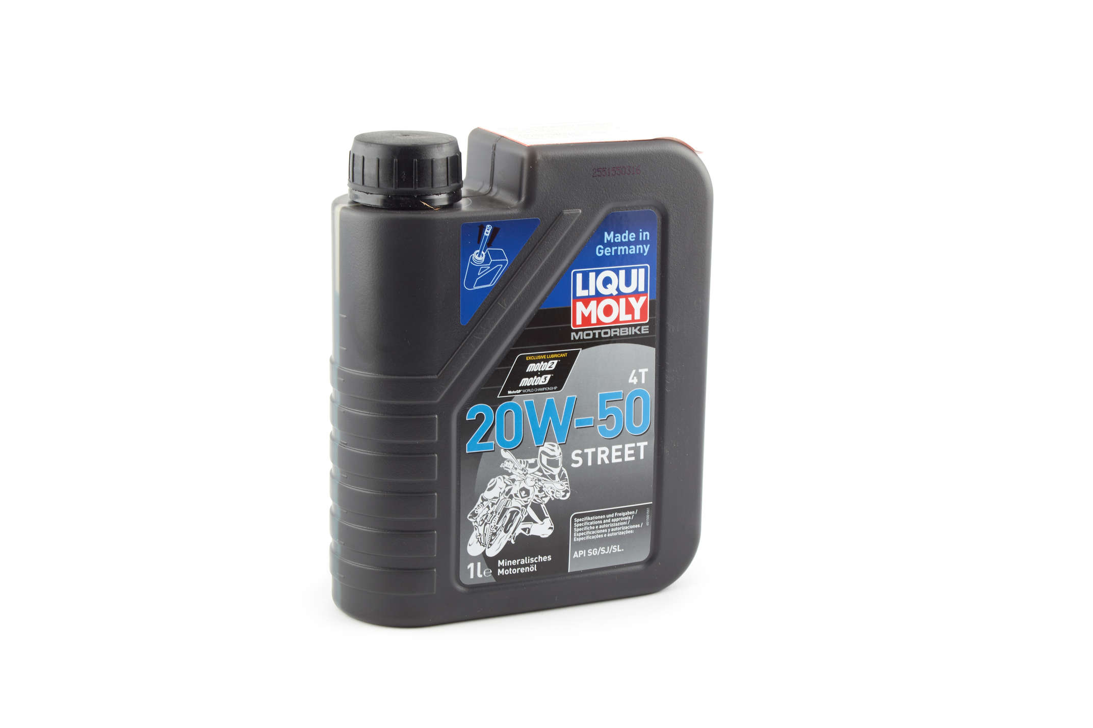 Масло 4T, 1л (минеральное, 20W-50, STREET) LIQUI MOLY #1500