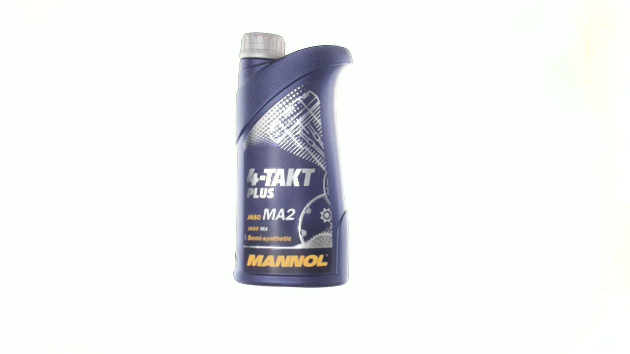 Масло 4T, 1л (SAE 10W-40, полусинтетика, 4-Takt Plus API SL. 7202) MANNOL