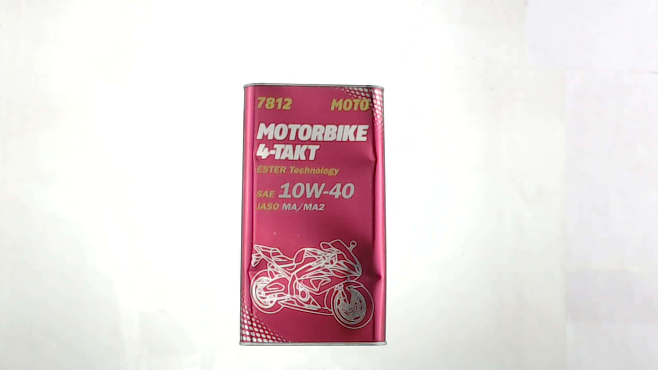 Масло 4T, 4л ж/б (SAE 10W-40, 7812 Motorbike 4-Takt API SL) MANNOL