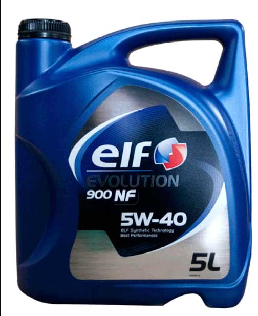 Масло автомобильное, 5л (SAE 5W-40, синтетика, EVOLUTION 900 NF) ELF (#GPL)