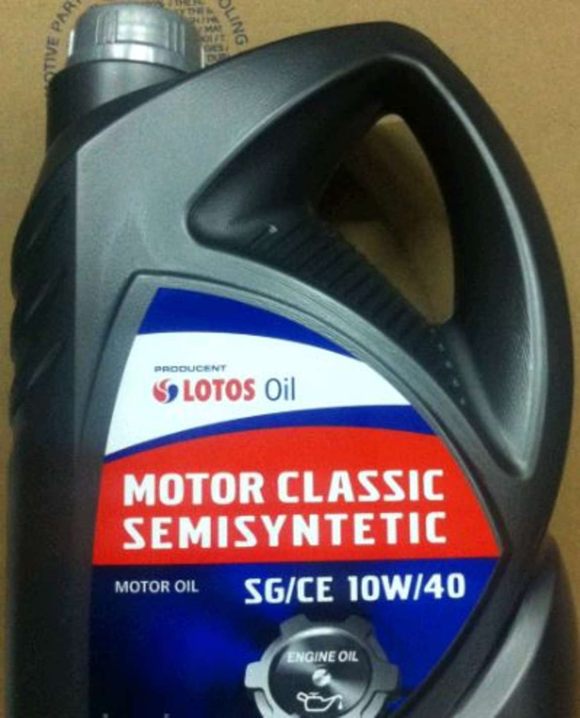 Масло автомобильное, 5л (SAE 10W-40, полусинтетика, MOTOR CLASSIC SEMISYNTETIC SG/CE) LOTOS (#GPL)
