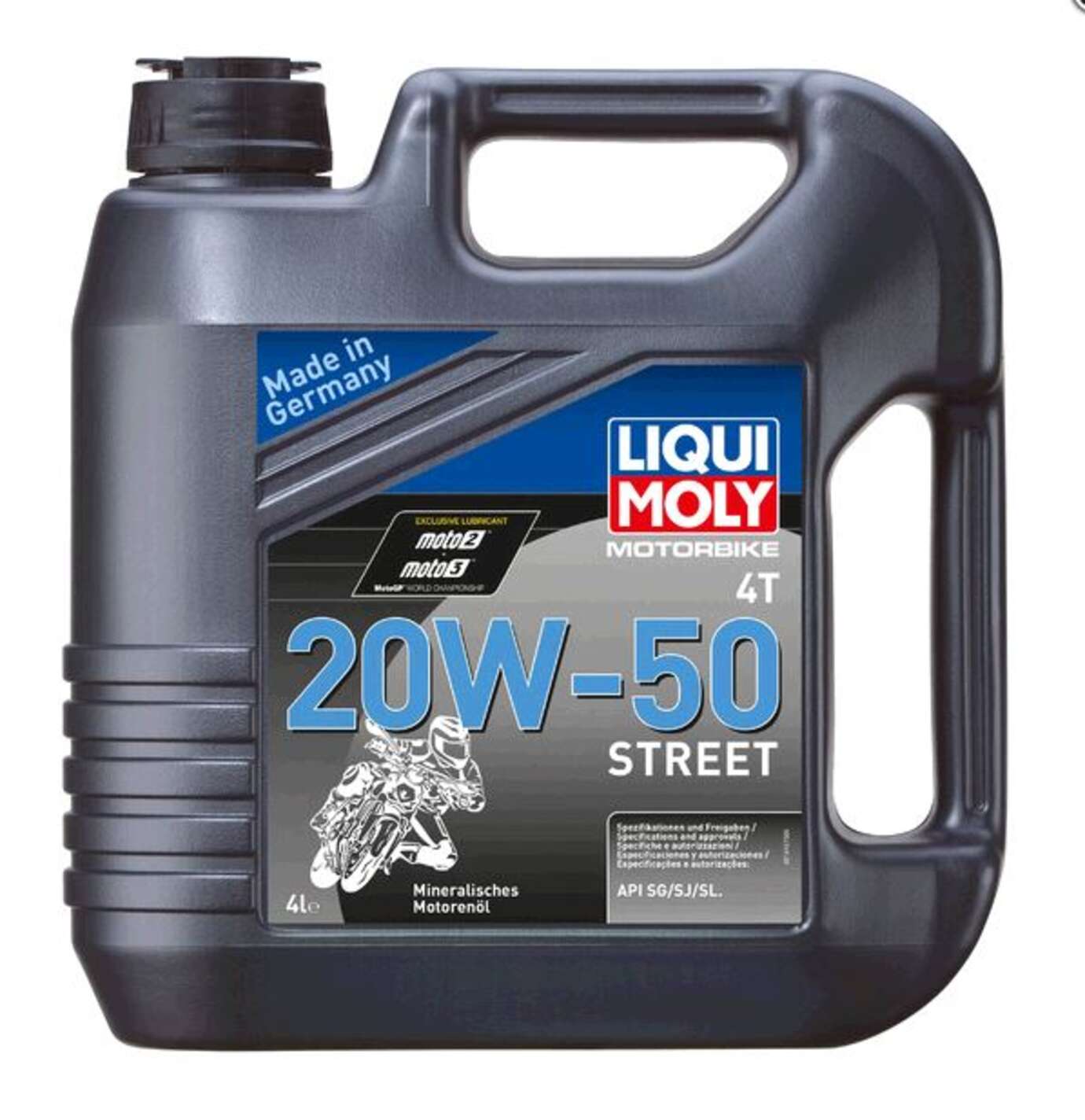 Масло 4T, 4л (минеральное, 20W-50, STREET) LIQUI MOLY #1696
