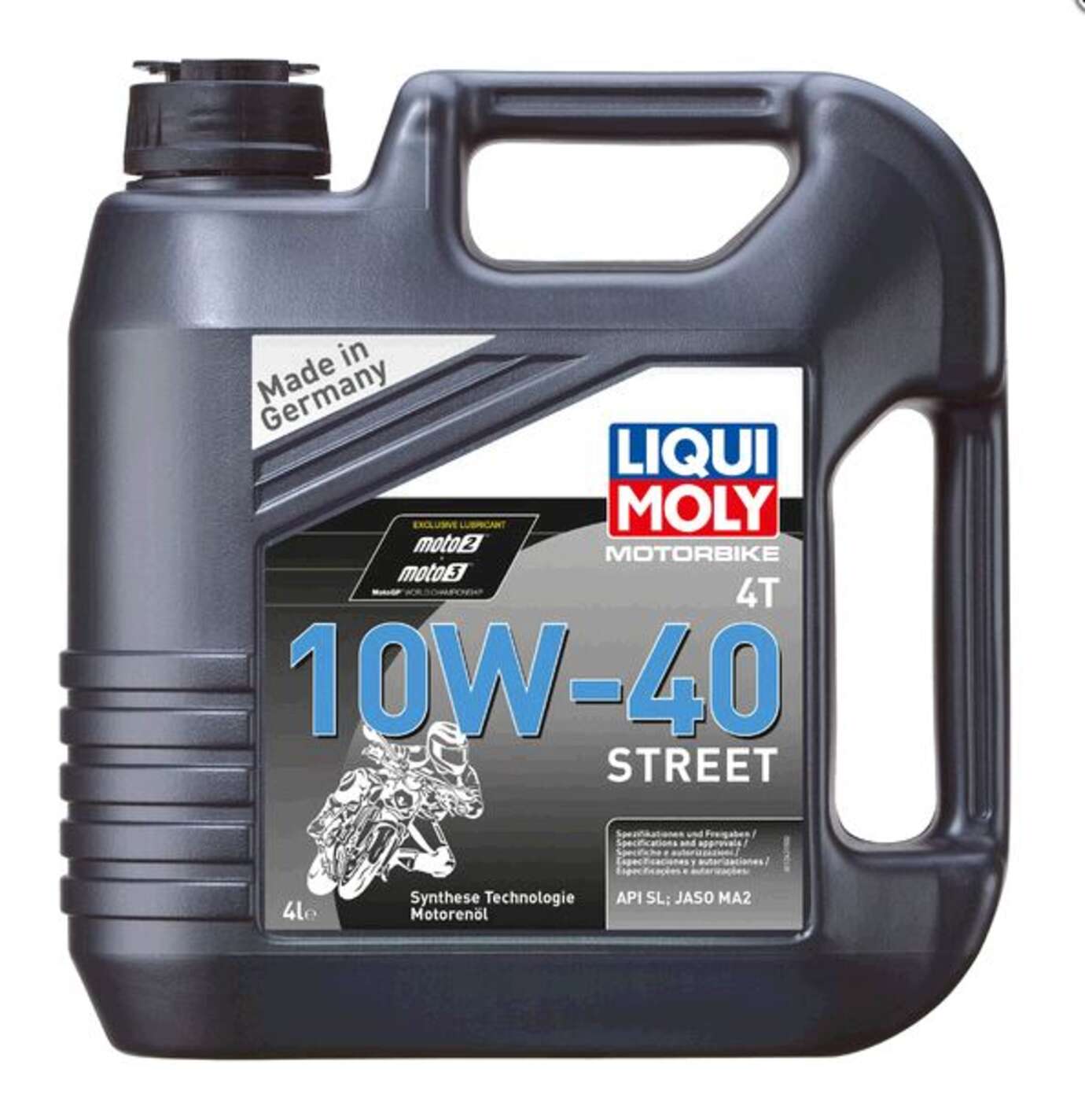 Масло 4T, 4л (полусинтетика, 10W-40, STREET) LIQUI MOLY #7512