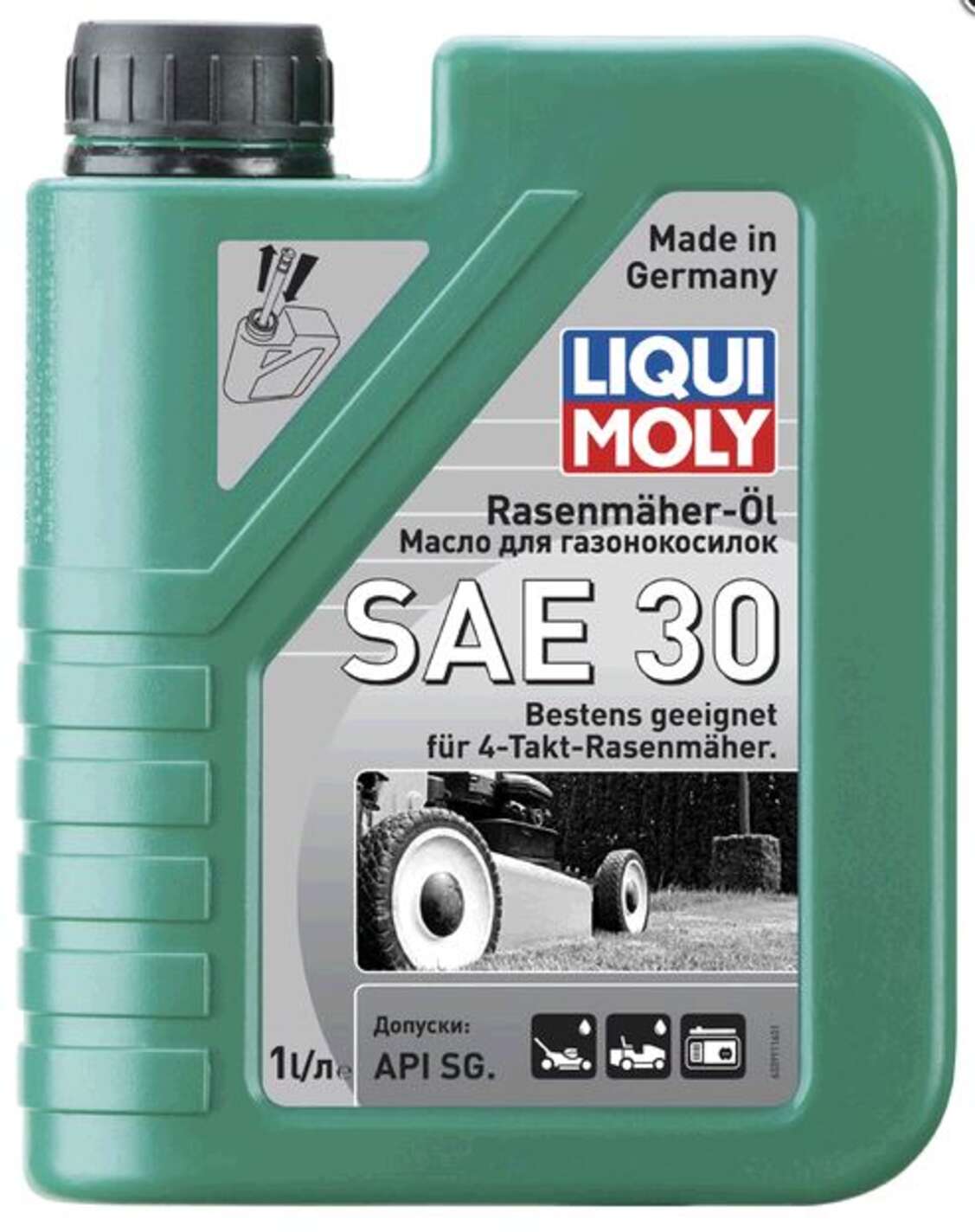 Масло 4T, 1л (минеральное, SAE30 для газонокосилок, Rasenmaher-Oil 30l) LIQUI MOLY #3991