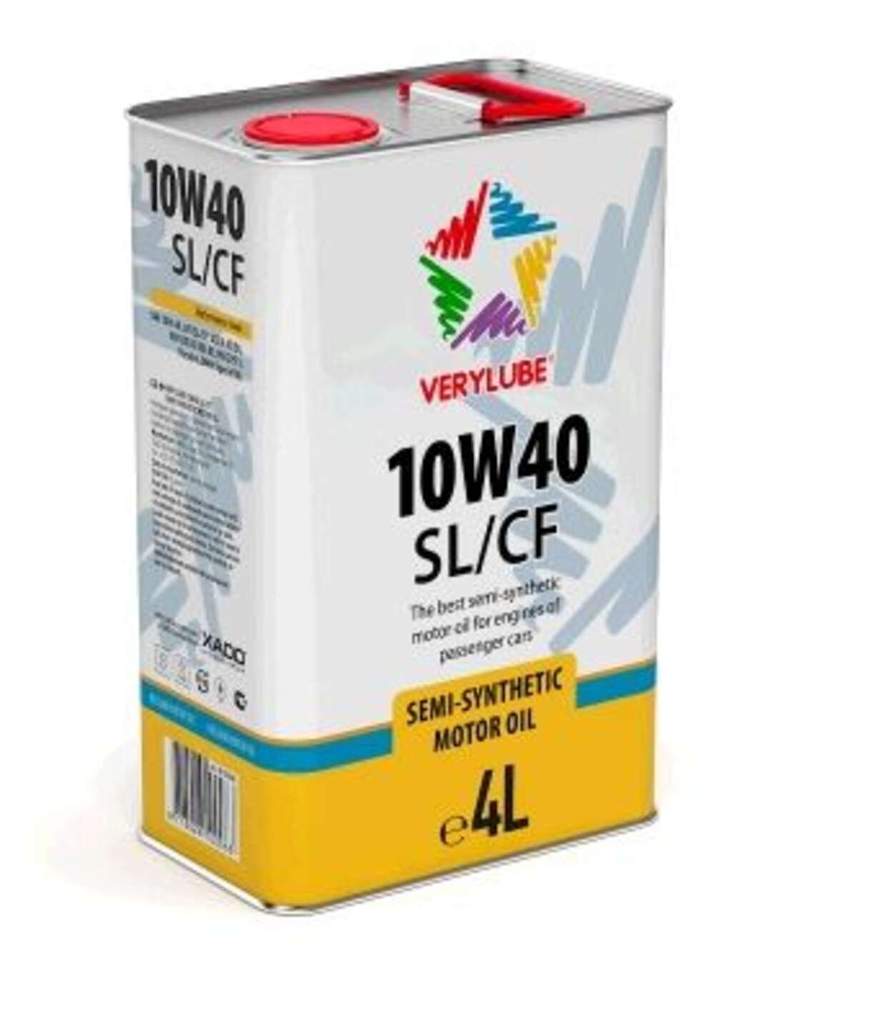 Масло 4T, 4л (полусинтетика, 10W-40 SL/CF) VERYLUBE (20268) (#ХАДО)