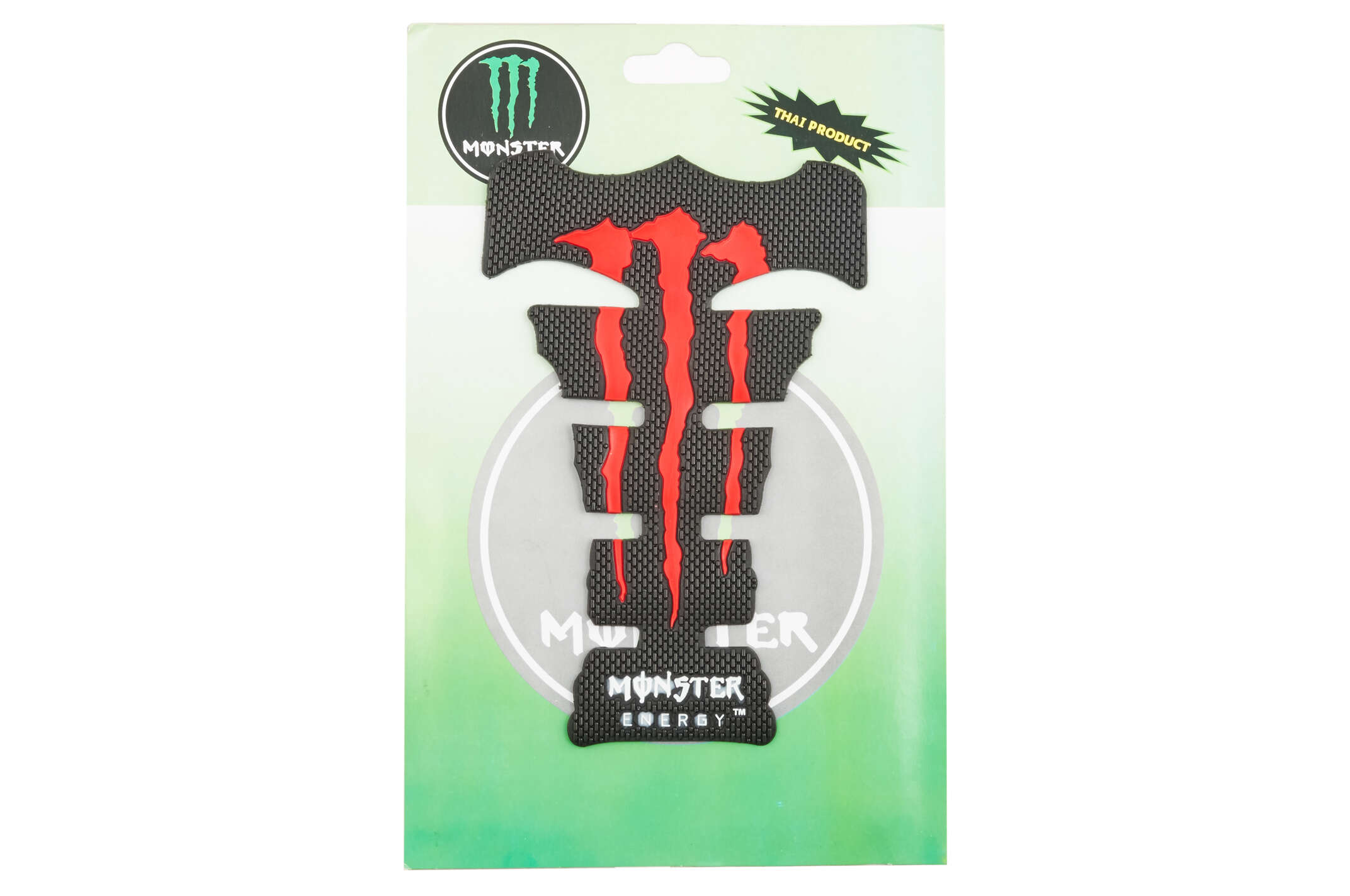 Наклейка на бак MONSTER ENERGY (силикон, красная) (#0051)