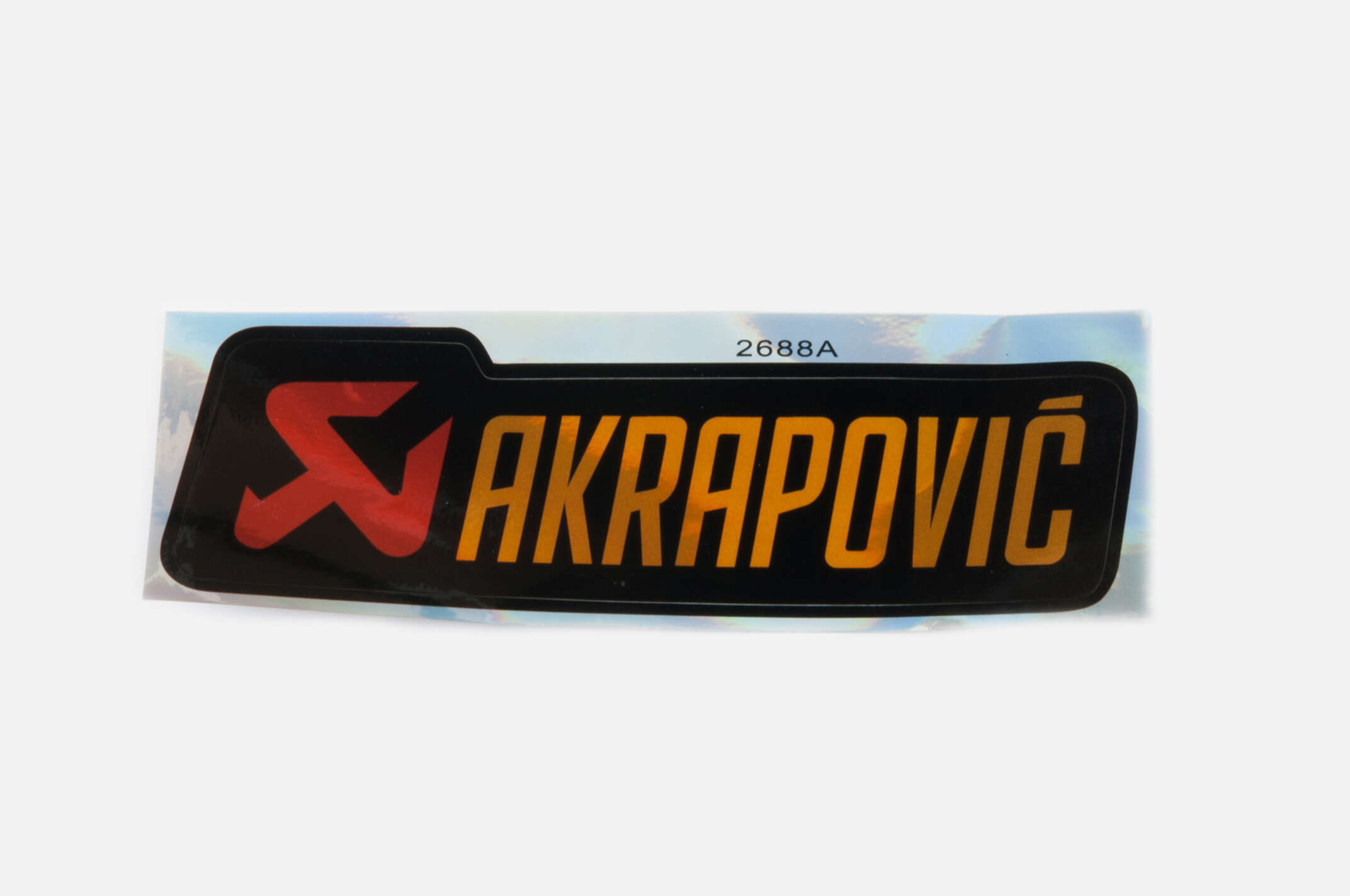 Наклейка логотип ACRAPOVIC (21x7см) (#2688A)