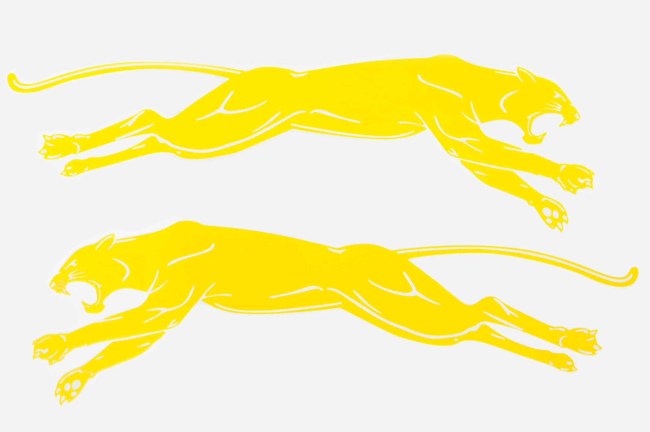Наклейки (набор) PUMA (33х11см, желтые) (#1214)