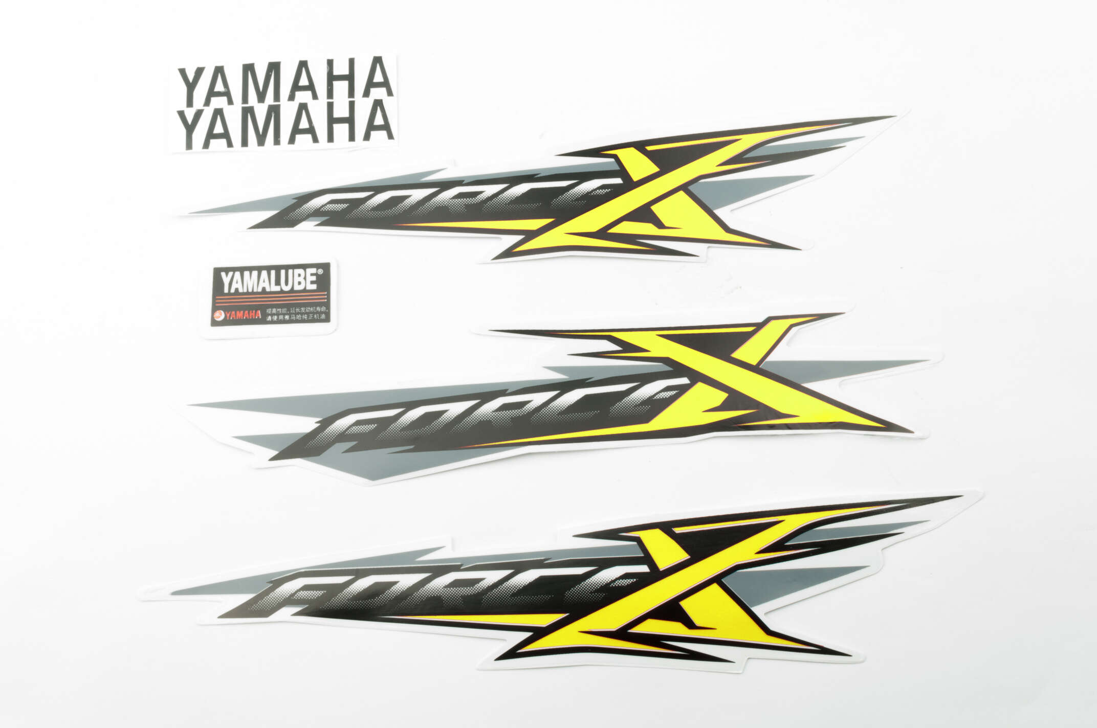 Наклейки (набор) Yamaha X-FORCE (30х6см, желтые) (#7438)