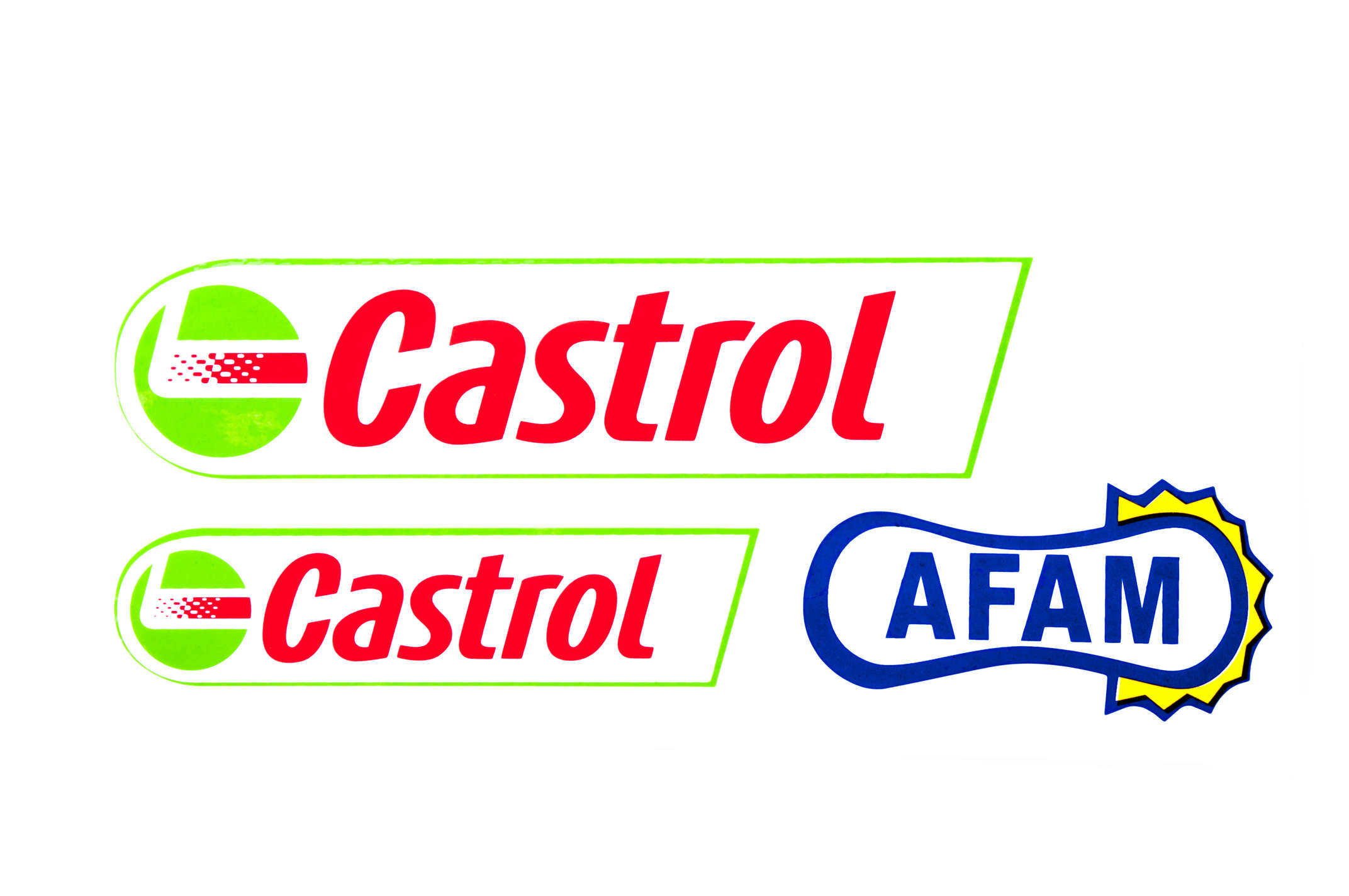 Наклейки (набор) спонсор CASTROL (23х10см)