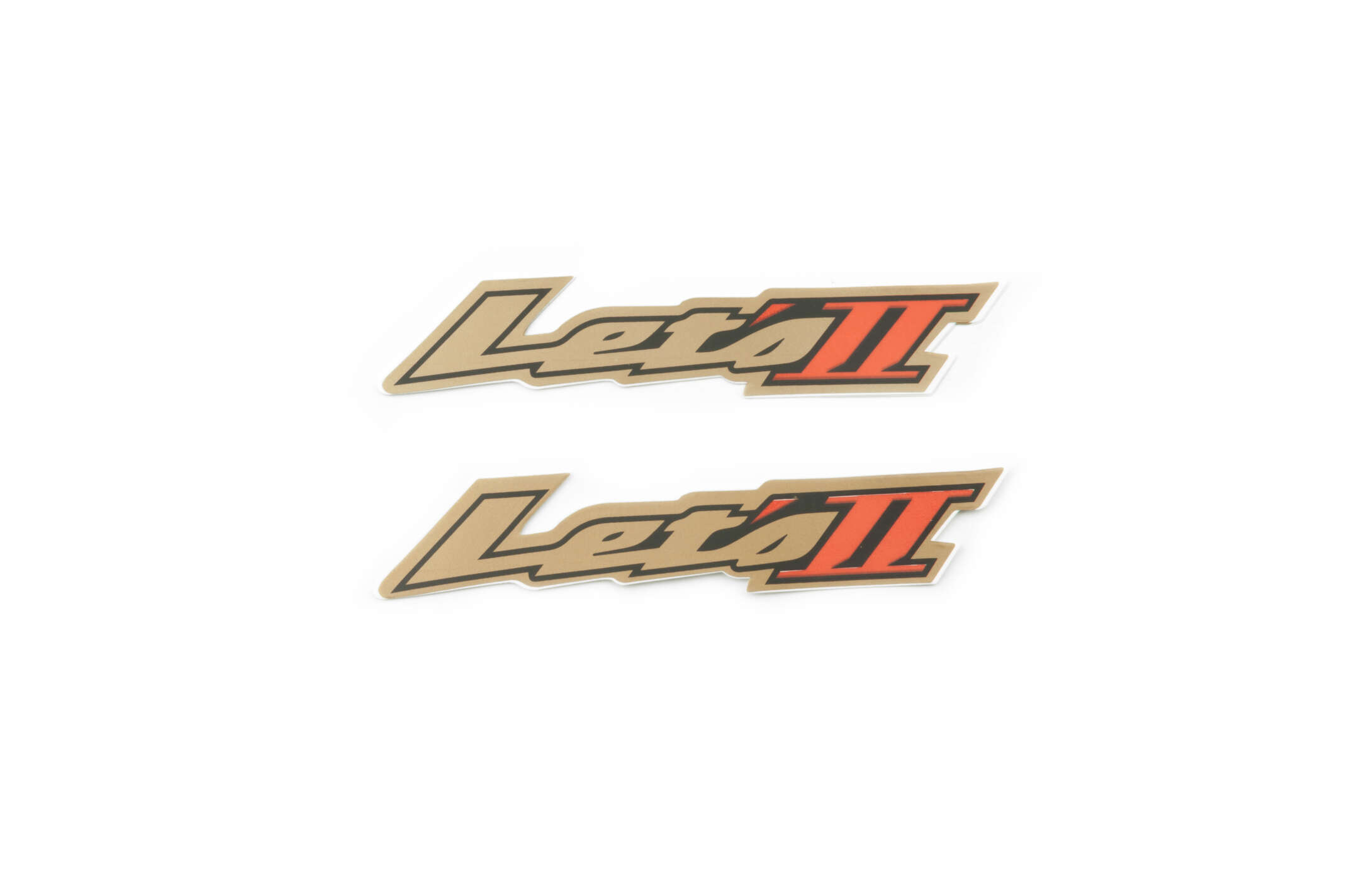 Наклейки (набор) Suzuki LETS (15х3, 4шт, желтые) (#7209)