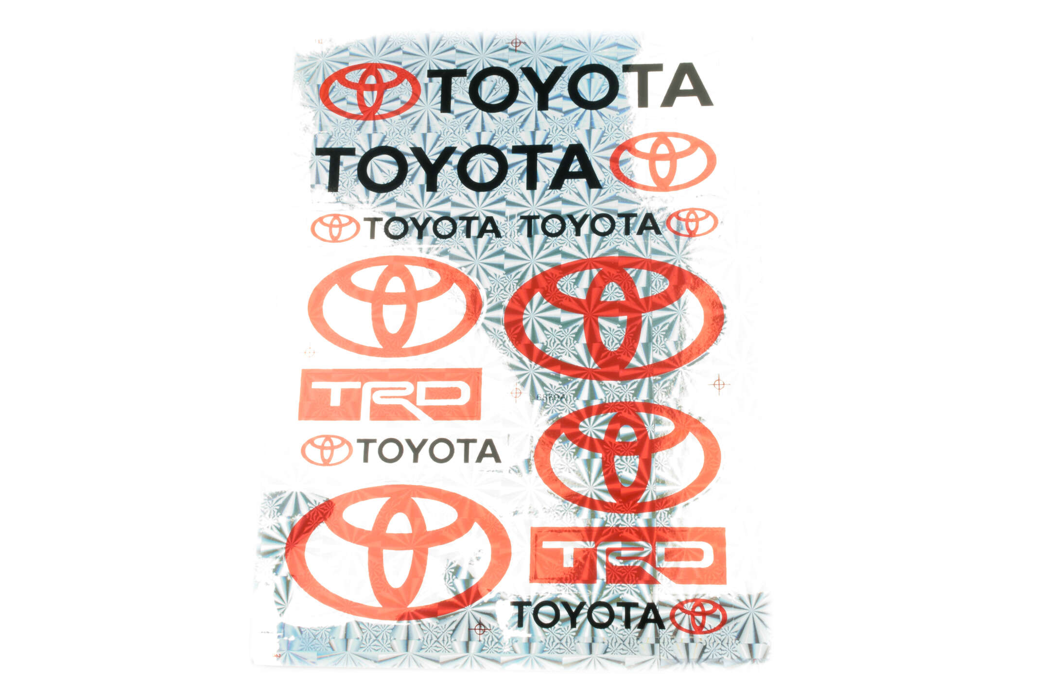 Наклейки (набор) спонсор TOYOTA (30х22см) (#6869A)