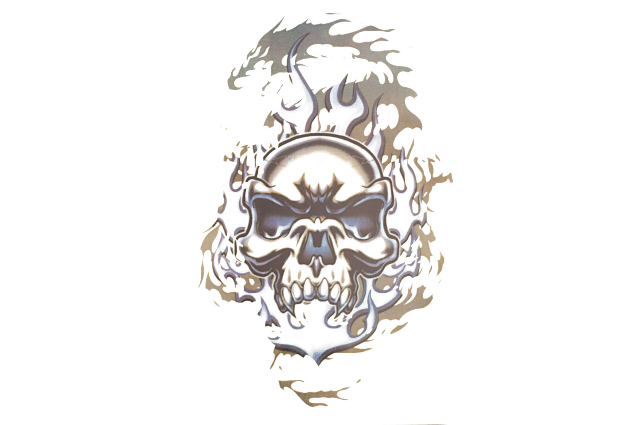 Наклейка декор SKULL (21х15см) (#3456)