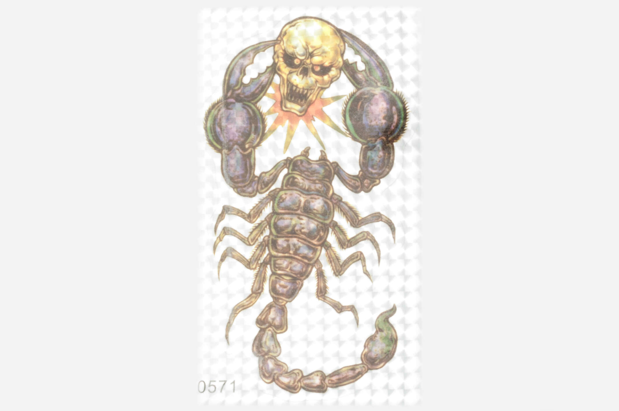 Наклейка декор SCORPION (16х10см) (#0571)