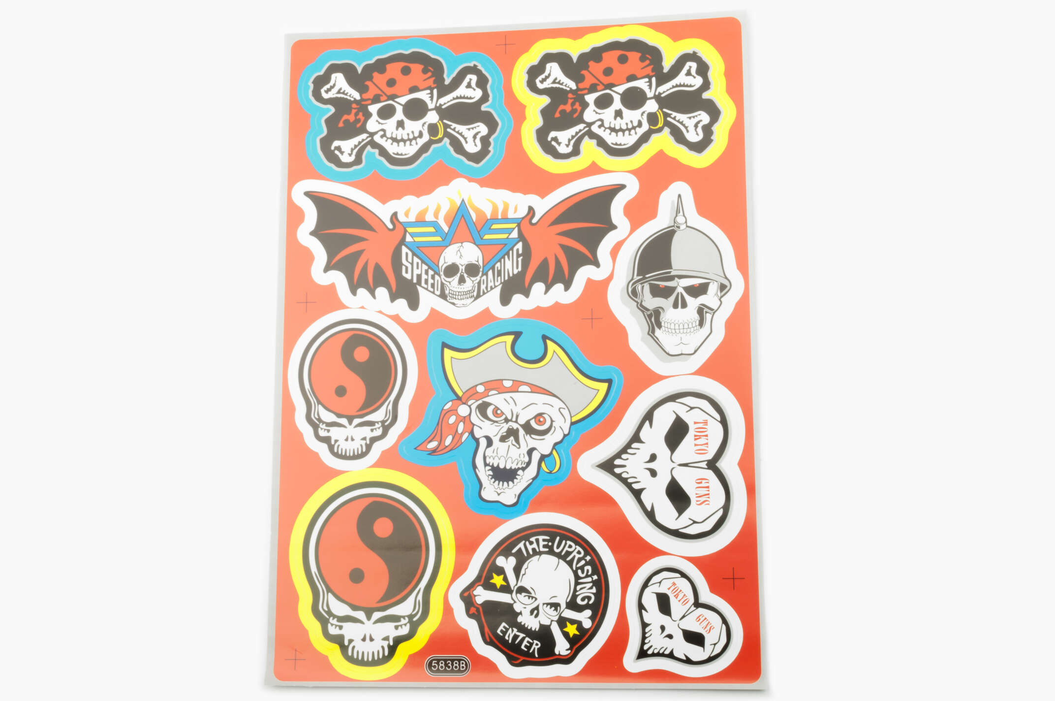 Наклейки (набор) SKULL (31х23см) (#5838B)