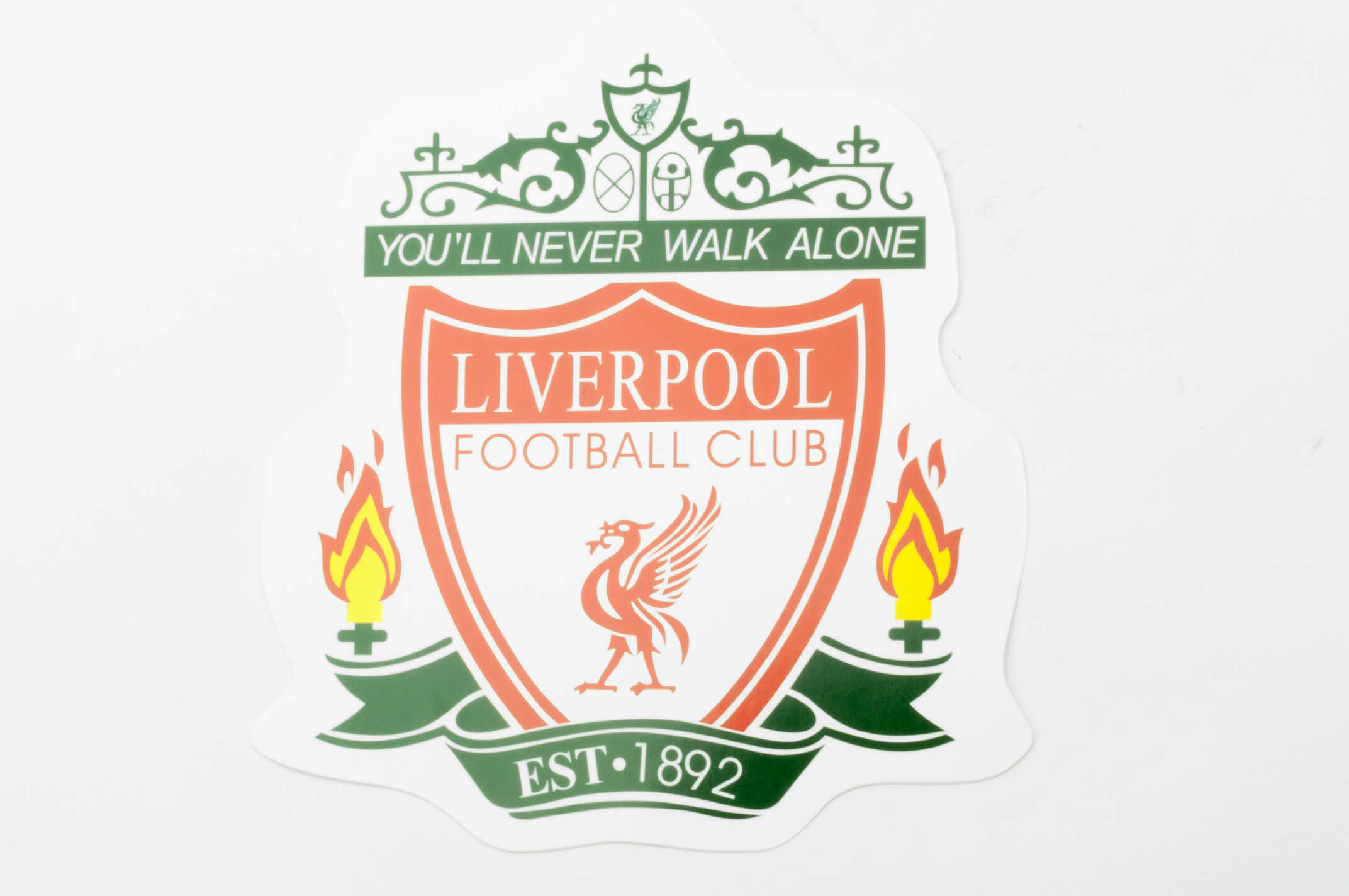 Наклейка логотип LIVERPOOL (15х14см) (#5649)