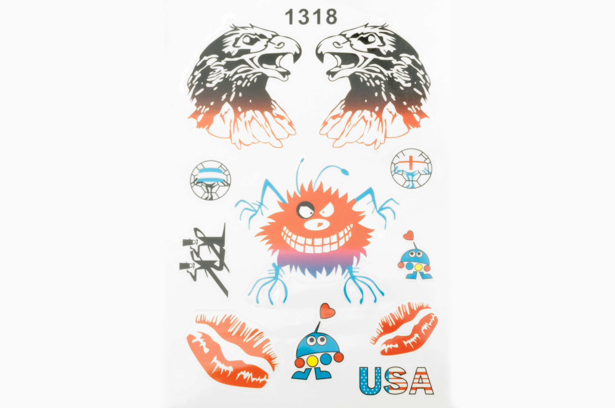 Наклейки (набор) USA (27х20см) (#1318)