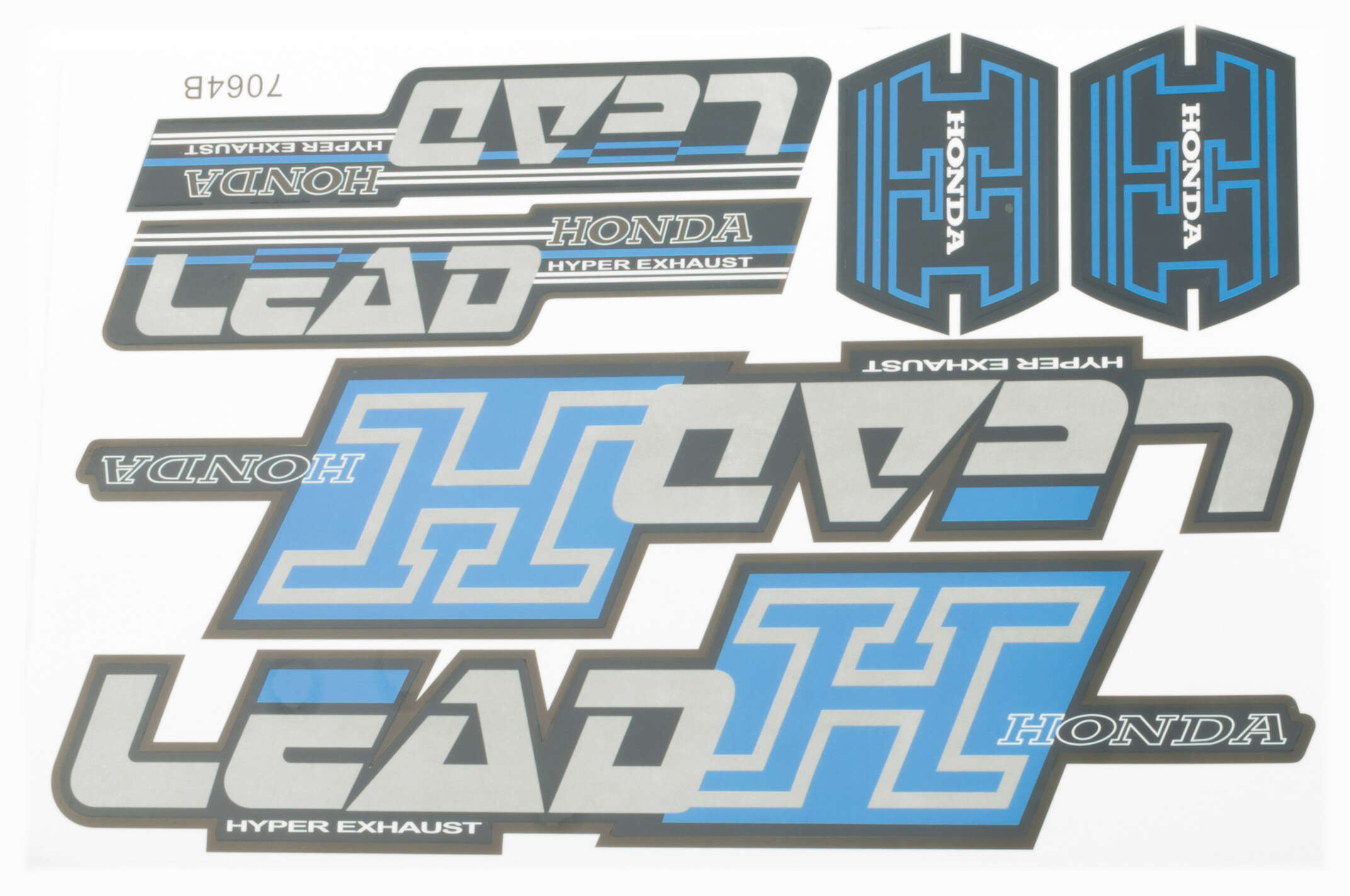 Наклейки (набор) Honda LEAD (27х18см, 6шт) (#7064)
