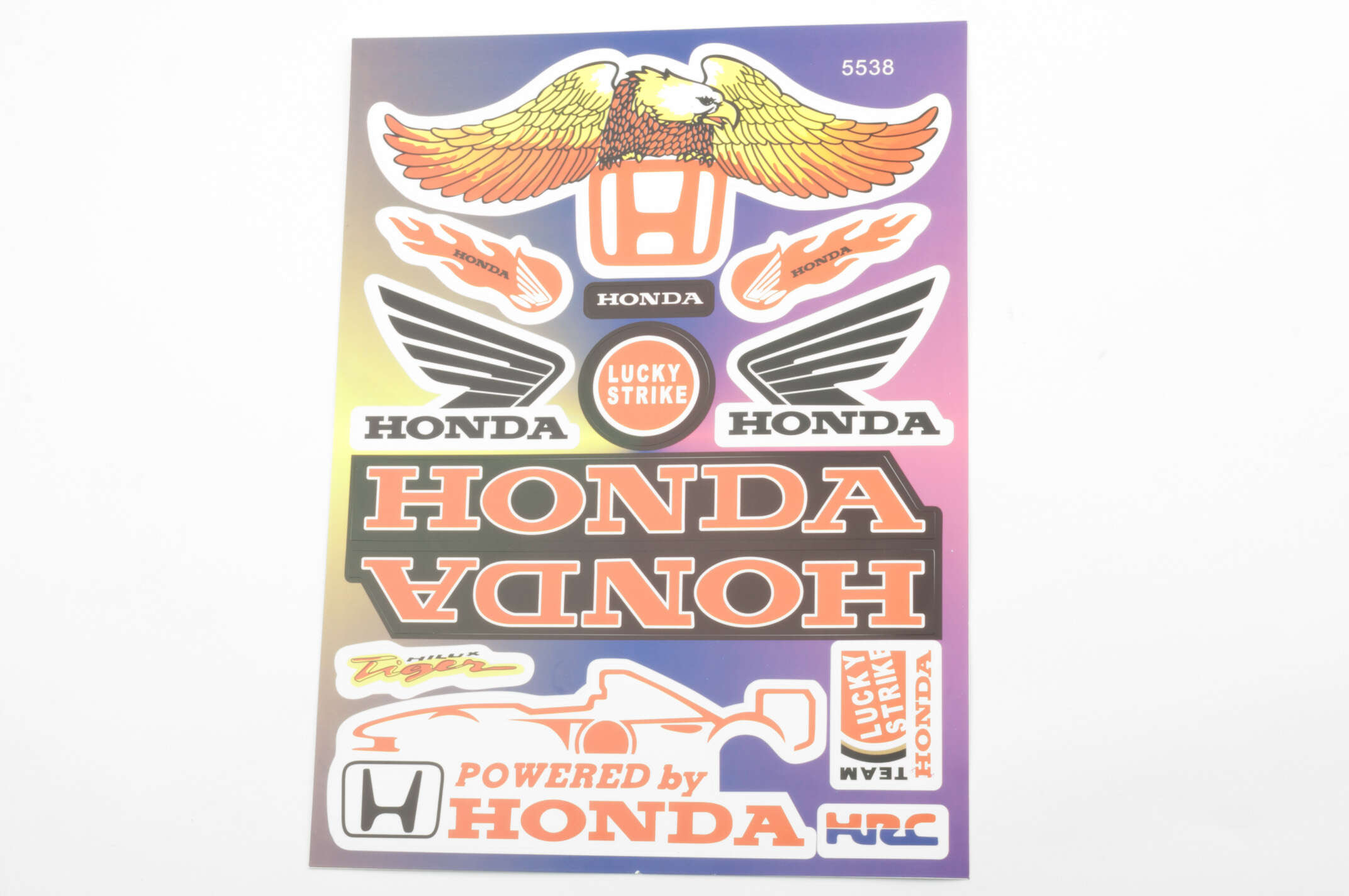 Наклейки (набор) Honda (26х18см, 12шт) (#5538)