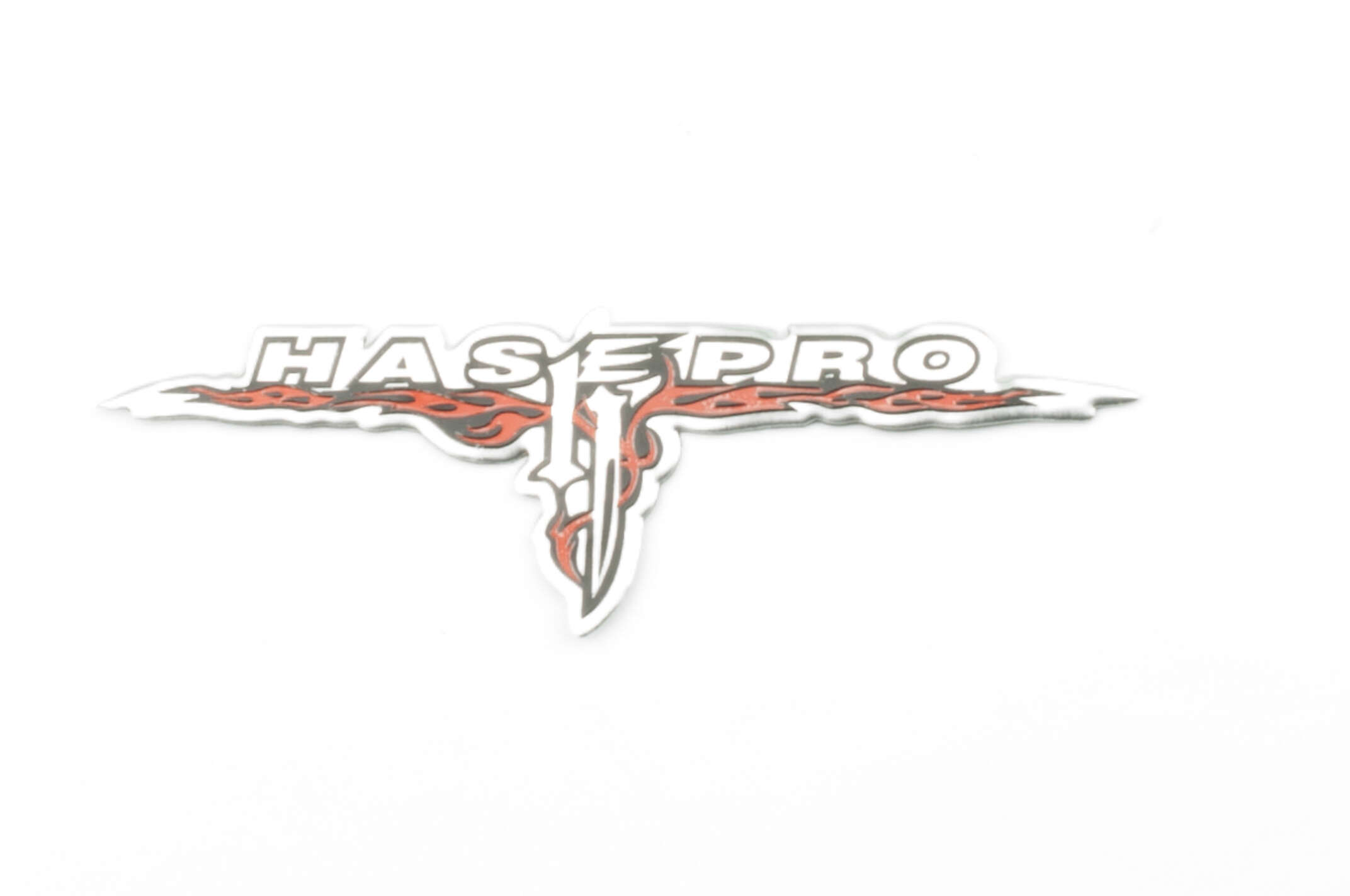 Наклейка шильдик HASEPRO (хром) (#4663)
