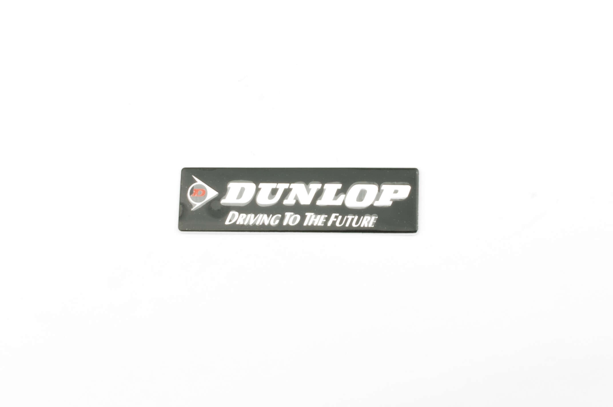 Наклейка шильдик DUNLOP (12х4см, хром) (#4501)