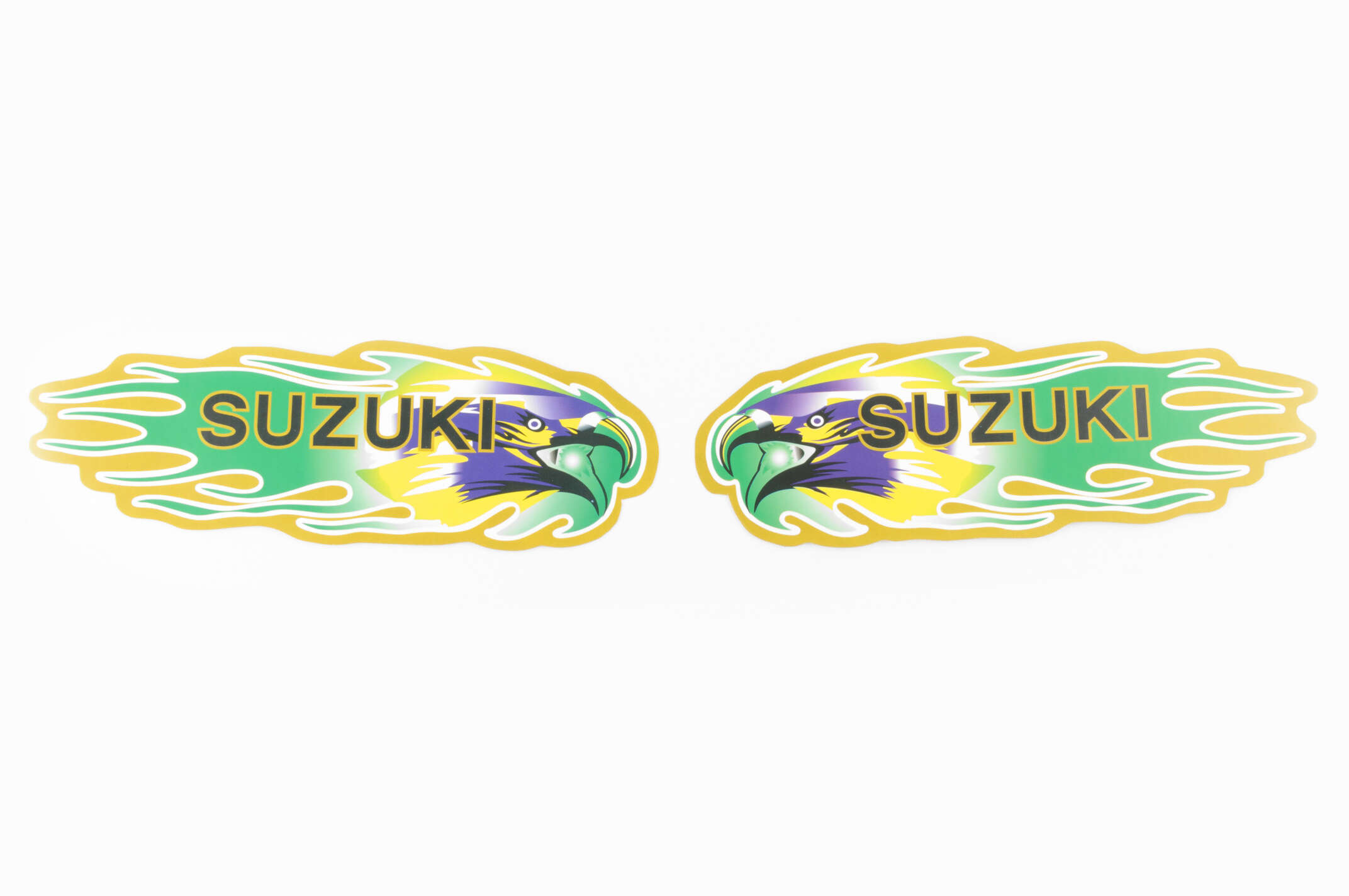 Наклейки (набор) SUZUKI (19х6см, зеленые) (#5794)