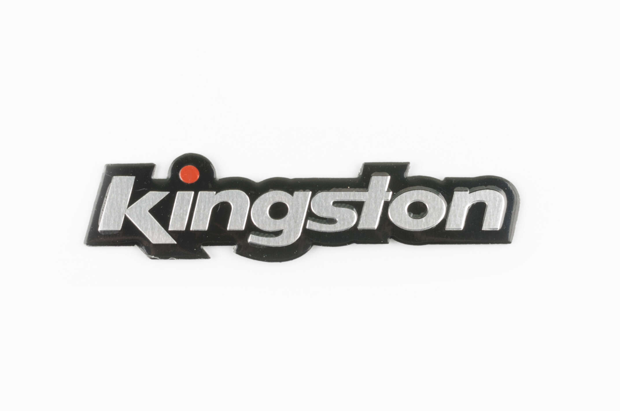 Наклейка шильдик KINGSTON (11х3см, хром) (#4555)