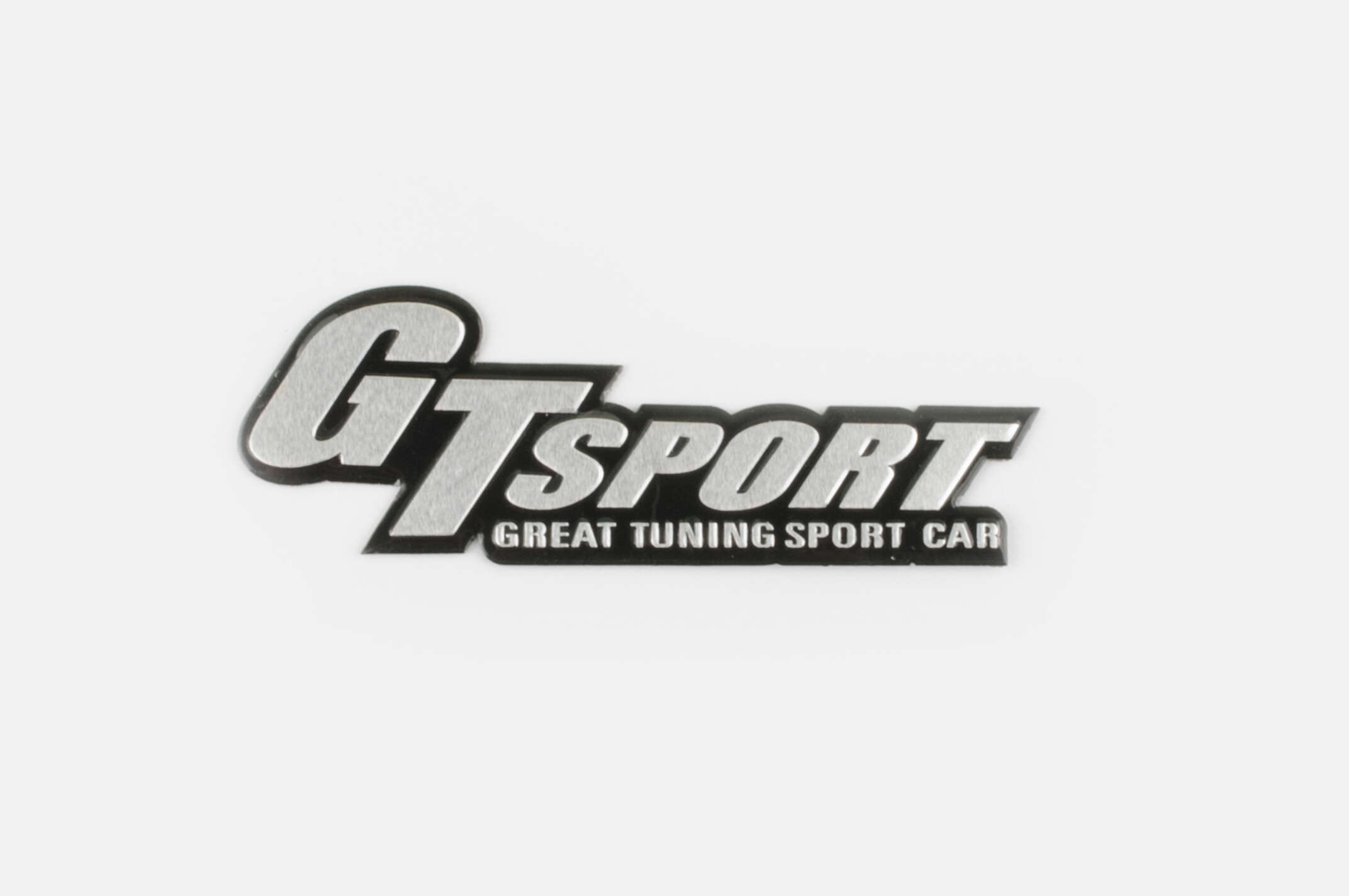 Наклейка шильдик GT SPORT (13х4см, хром) (#4571)