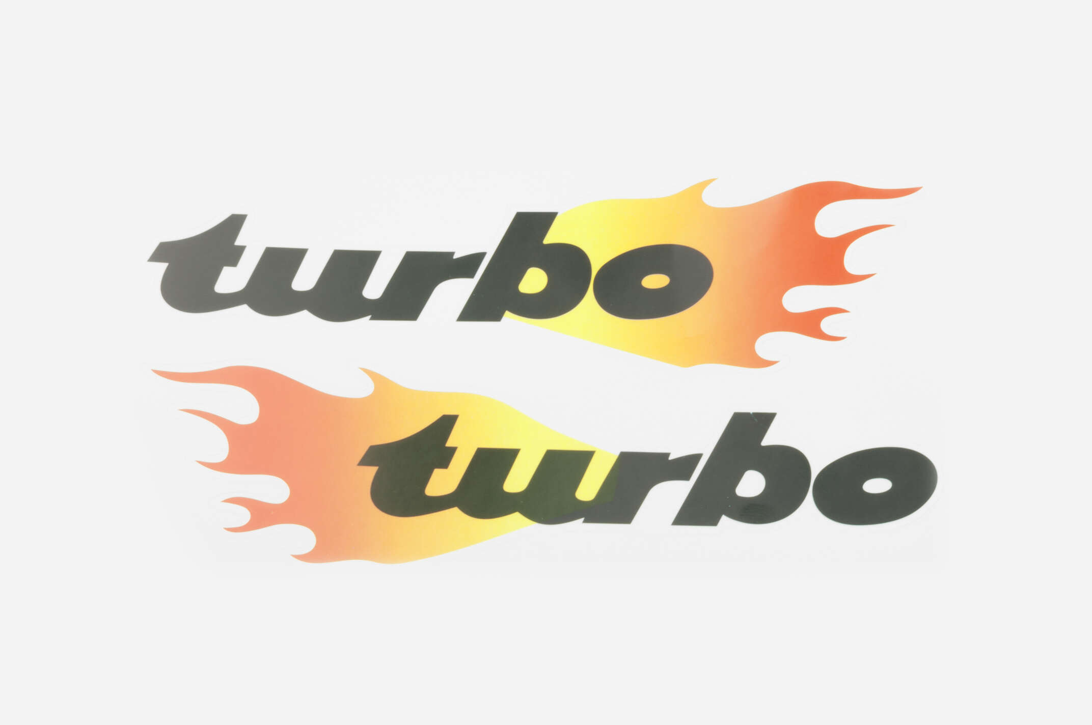 Наклейки (набор) TURBO (24х15см, красные) (#0203)