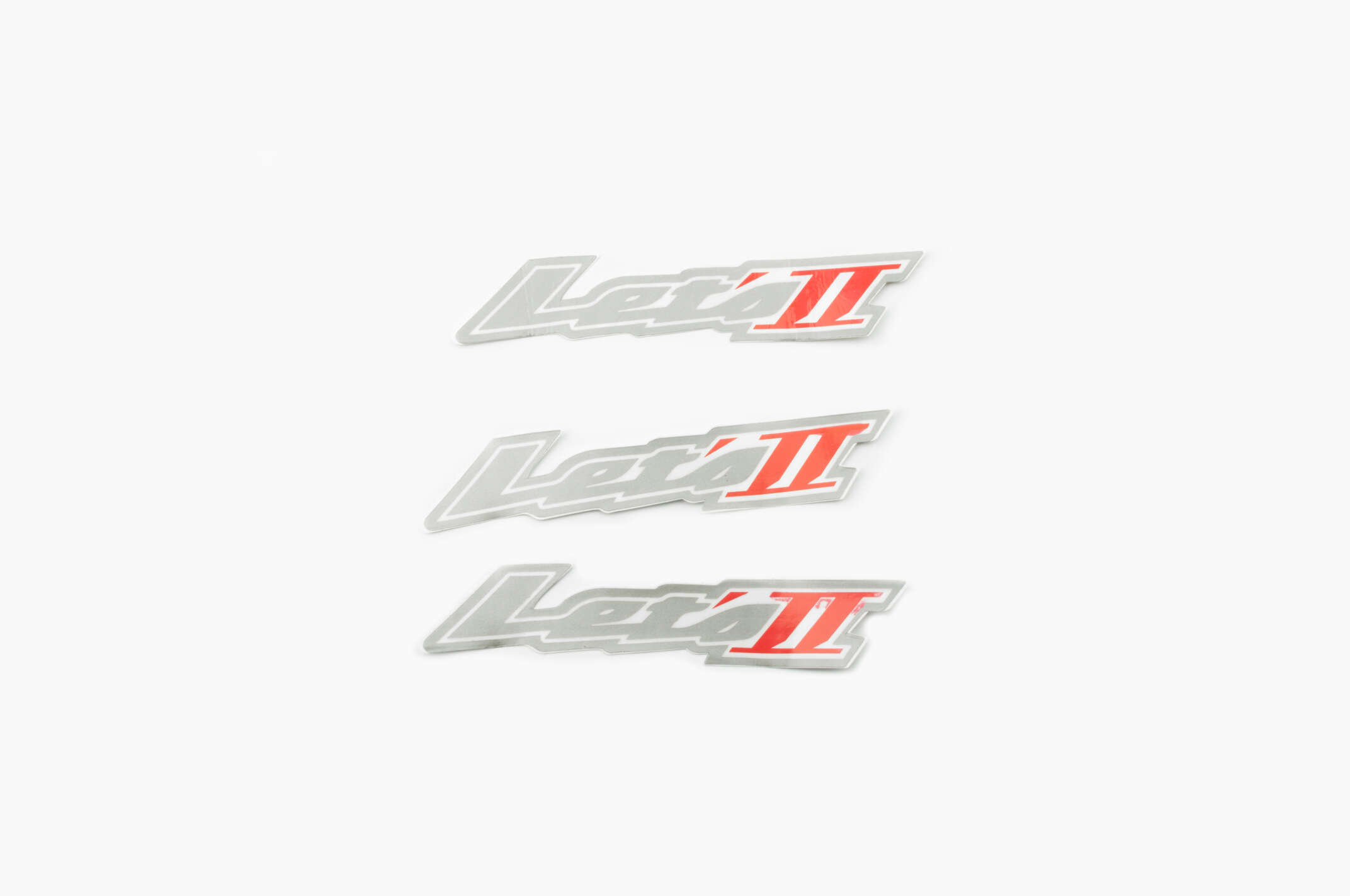Наклейки (набор) Suzuki LETS (15х3, 4шт, хром) (#7209)