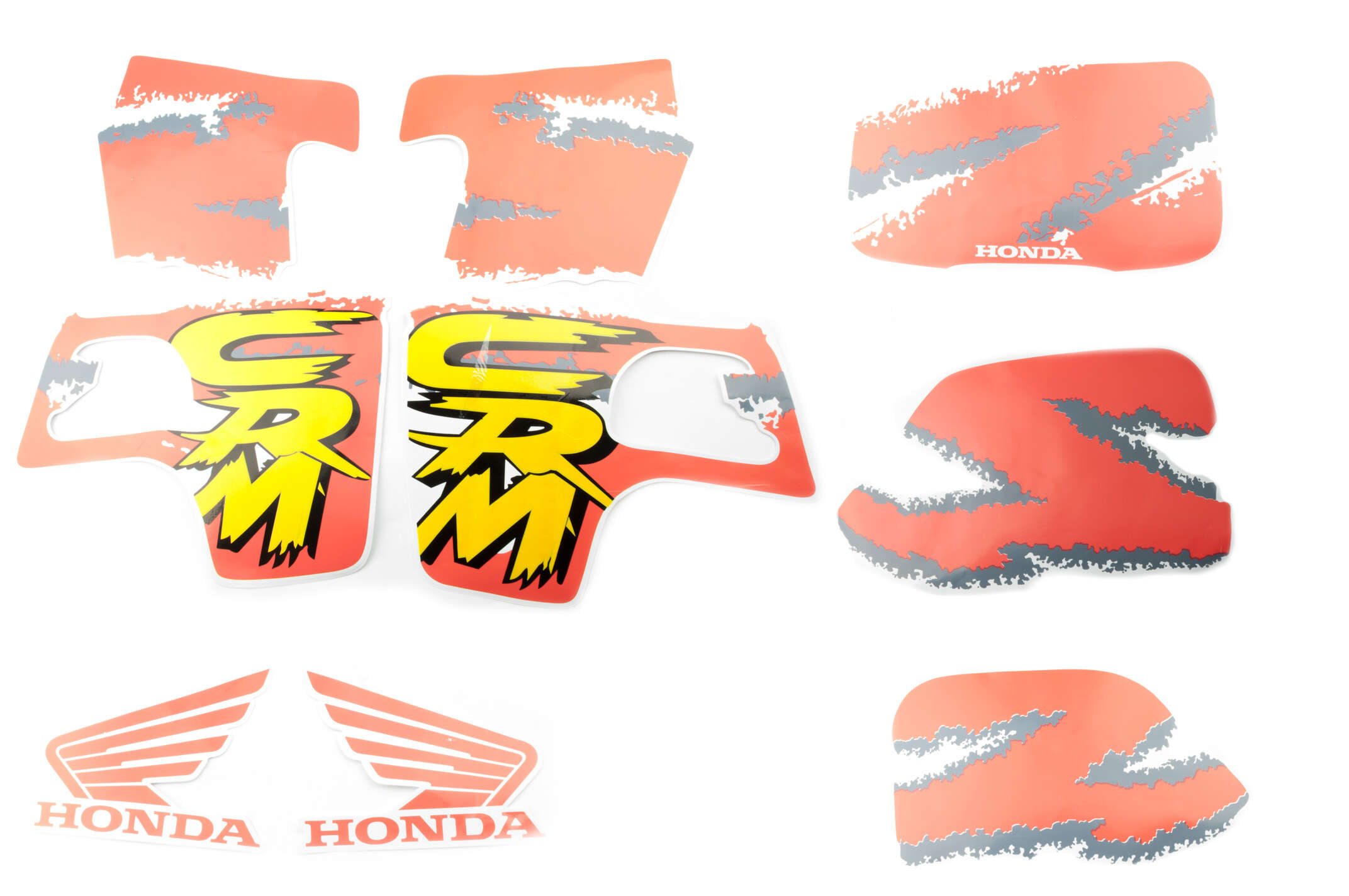 Наклейки (набор) Honda CRM (35х23см, красные) (#2424)