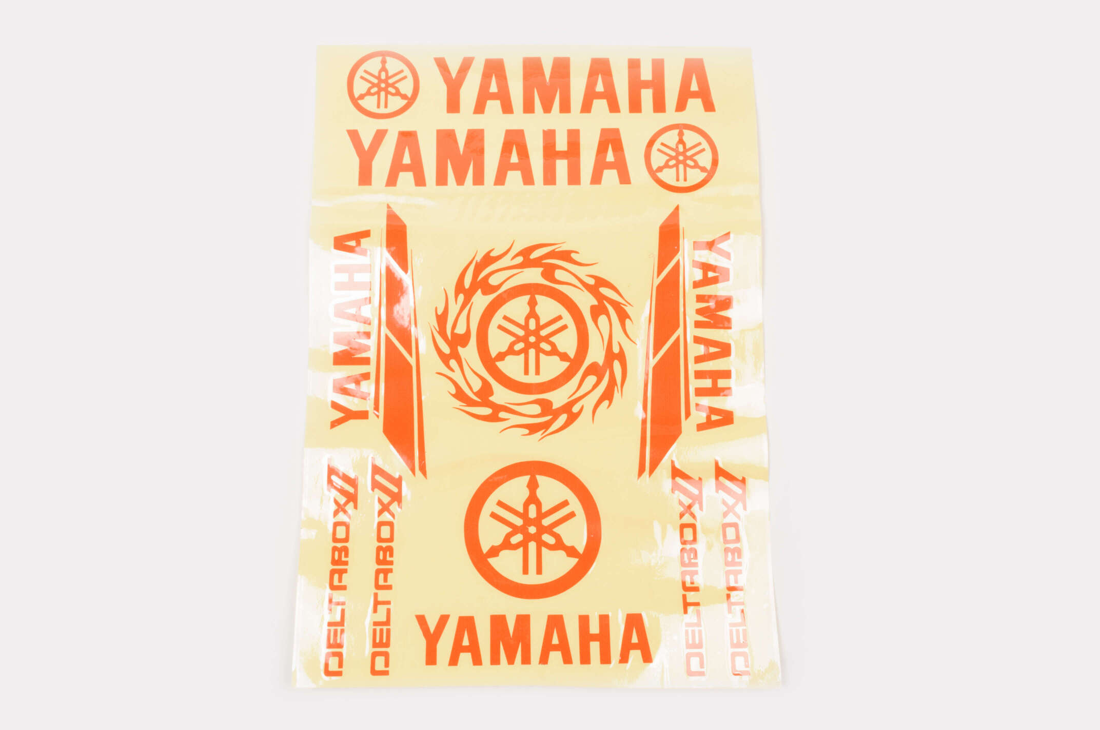 Наклейки (набор) Yamaha (34х23см, 13шт, красные)