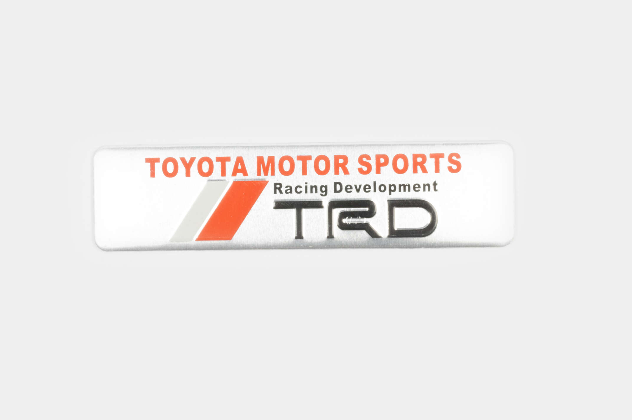 Наклейка шильдик TOYOTA MOTORSPORT (13x3см, алюминий)