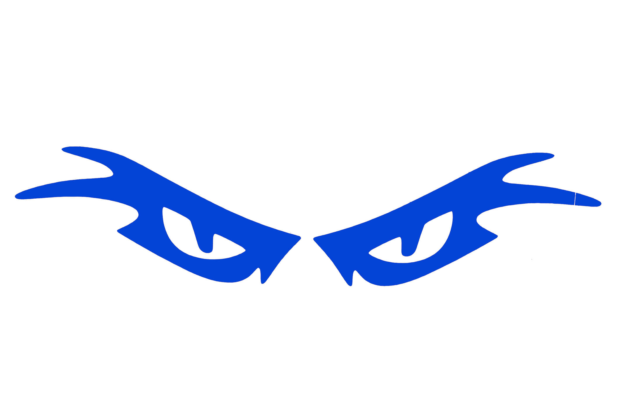 Наклейка декор EYES (23x6см, синяя)