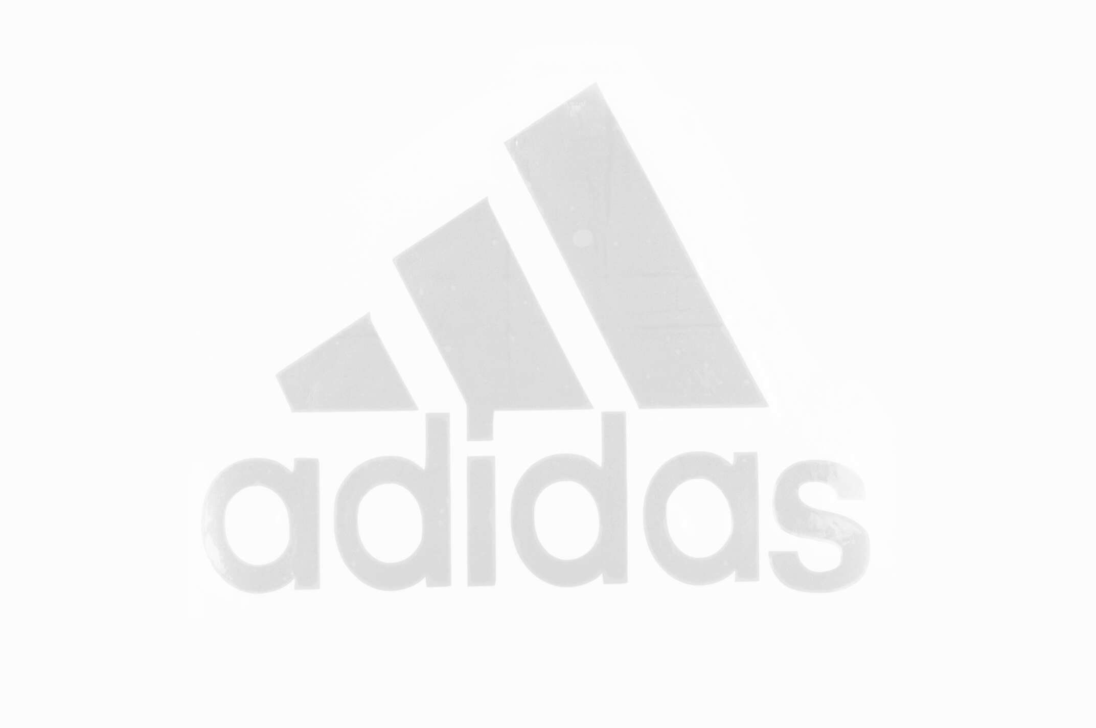 Наклейка логотип ADIDAS (14x11см, белая)