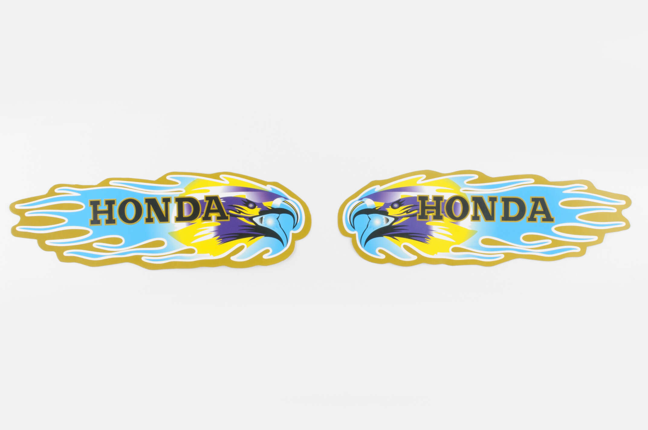 Наклейки (набор) Honda (19х6см, синие) (#5793)