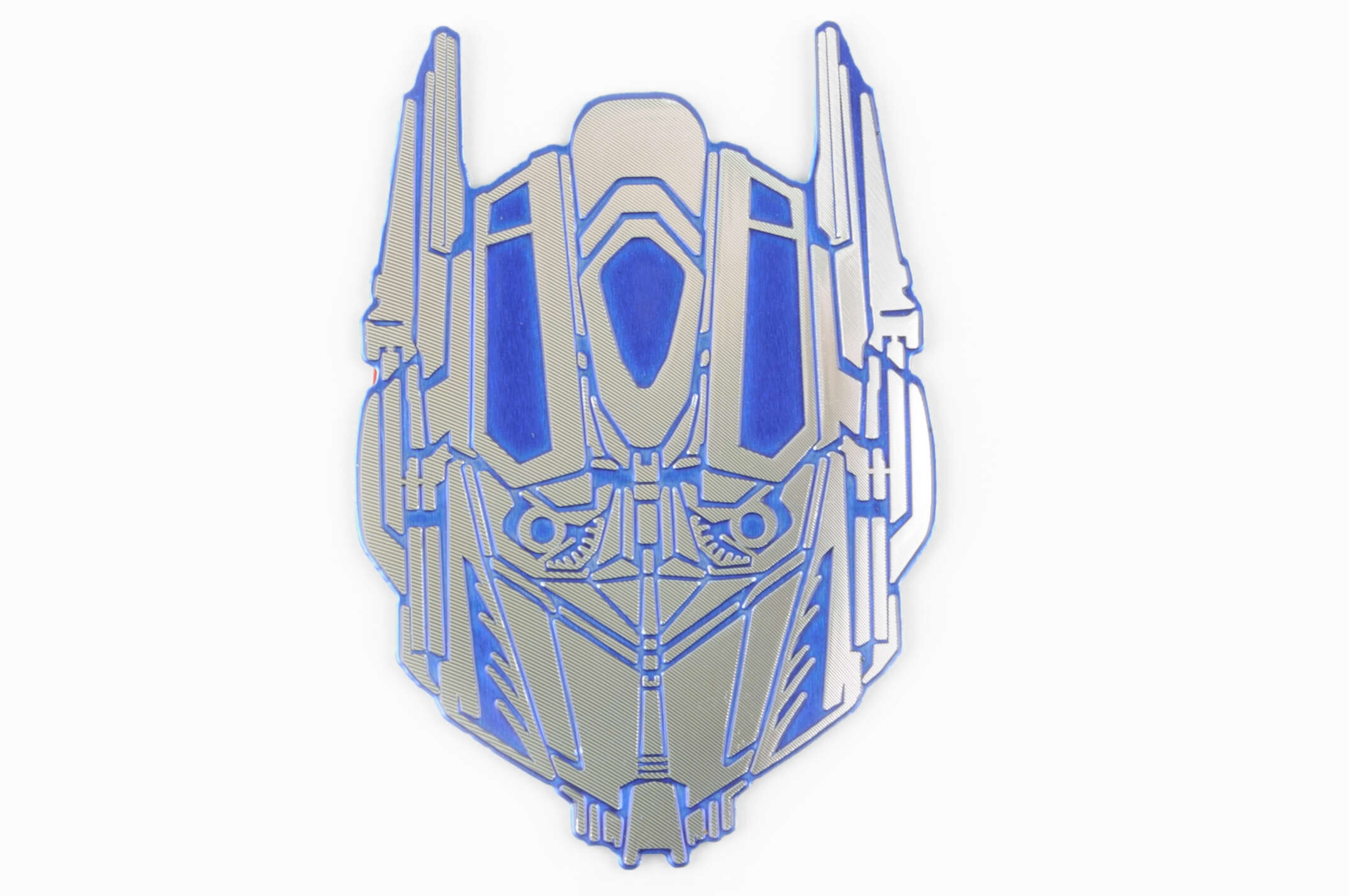 Наклейка шильдик TRANSFORMER (9х7см, синяя) (#4662B)