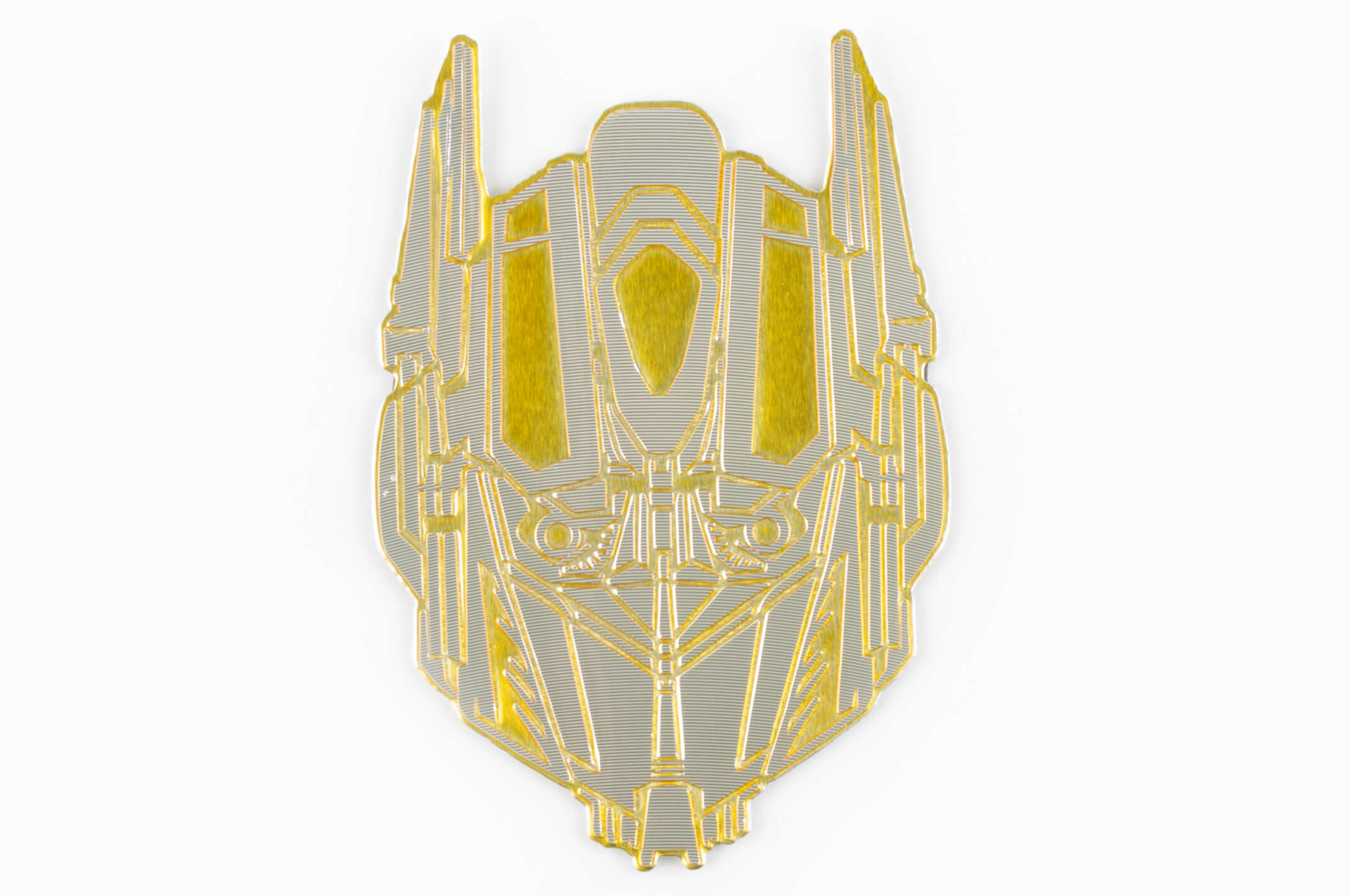 Наклейка шильдик TRANSFORMER (9х7см, желтая) (#4662B)