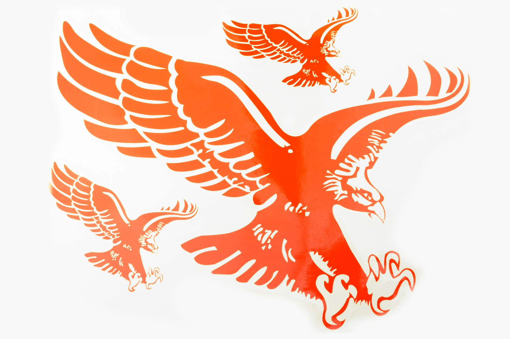 Наклейки (набор) EAGLE (35х27см, красная) (#0881)