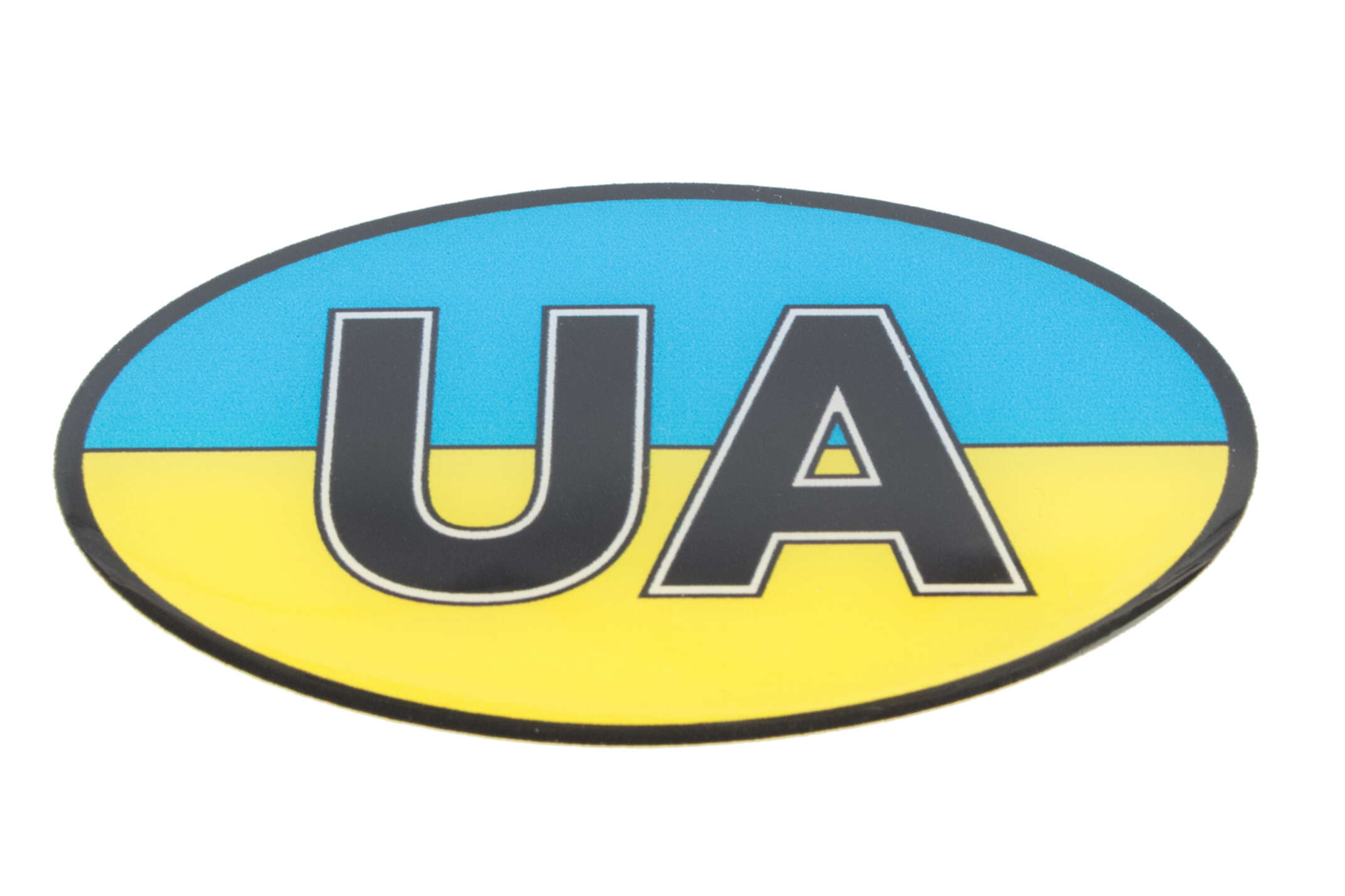 Наклейка декор UA (9,5х6,5см, силикон) (#SEA)