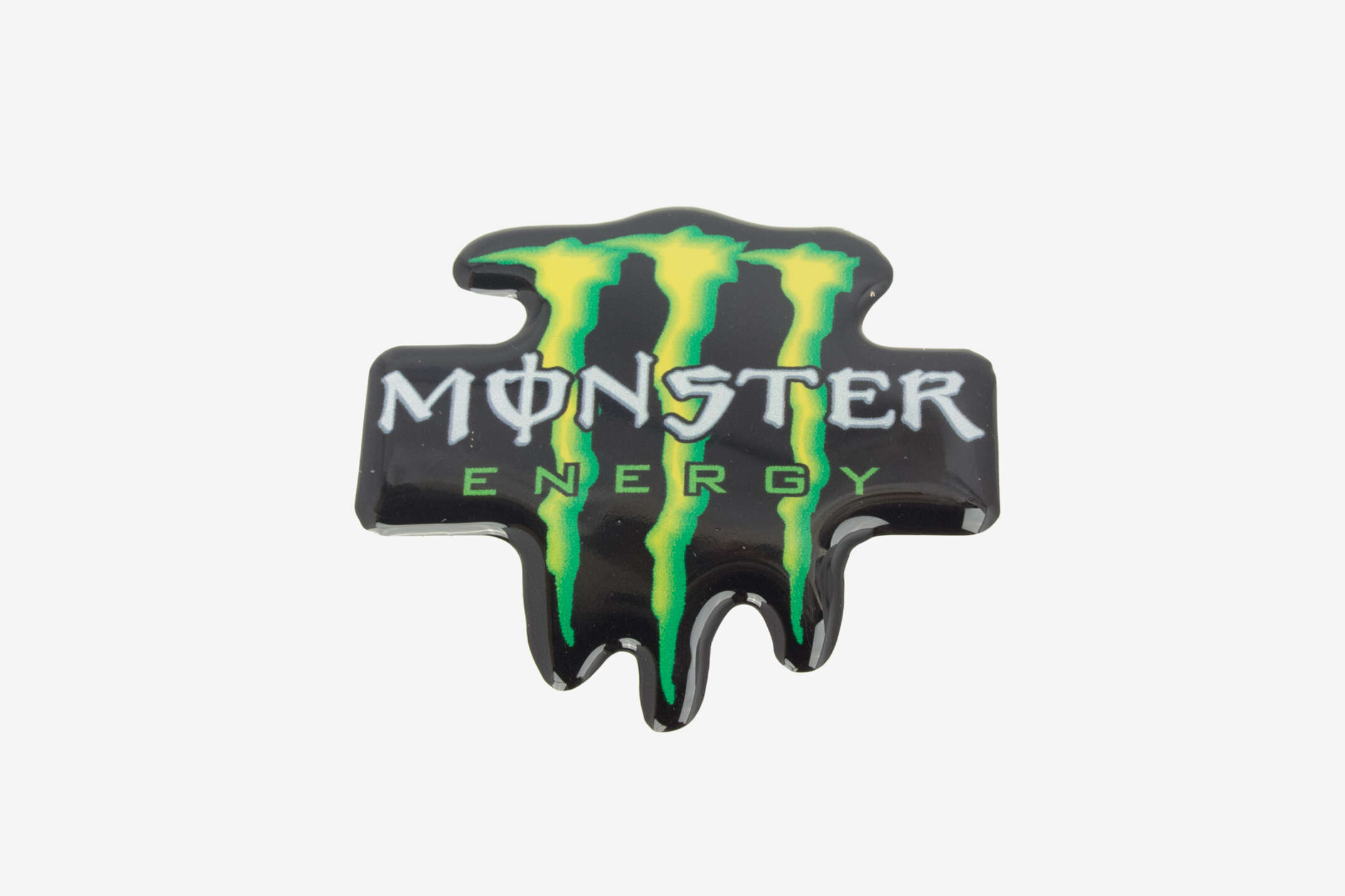 Наклейка логотип MONSTER ENERGY (8x8см, силикон) (#1) (#SEA)