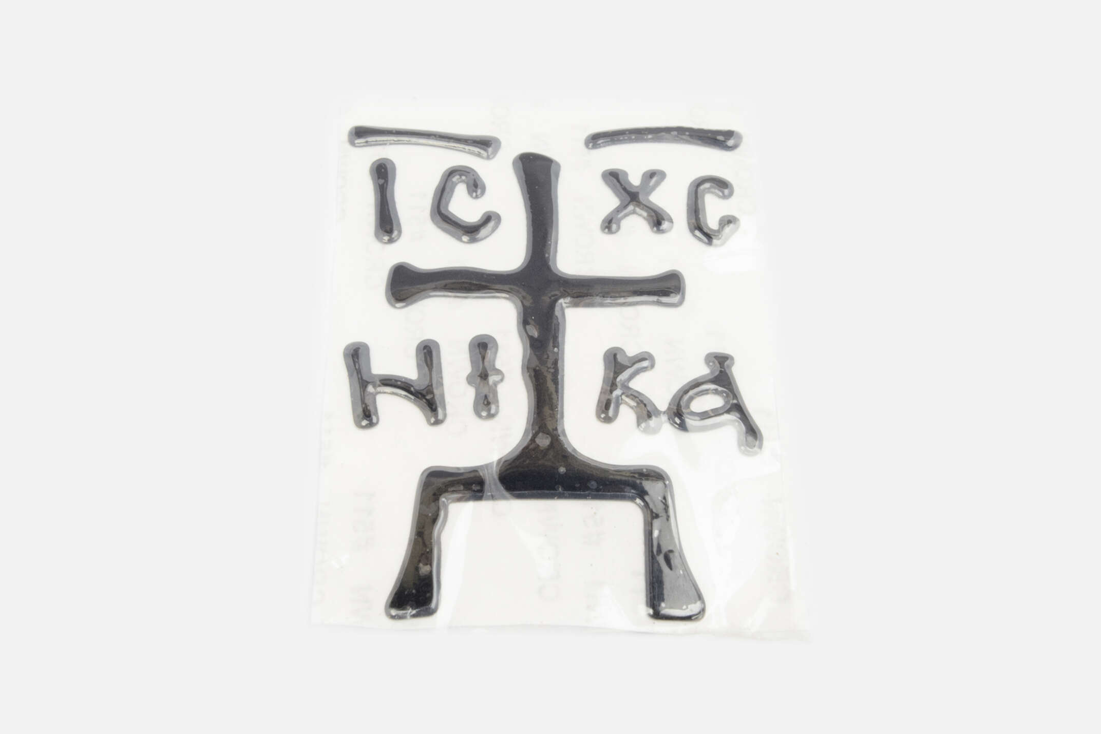 Наклейка декор IC XC NIKA (6х6см, белая, силикон) (#1) (#SEA)