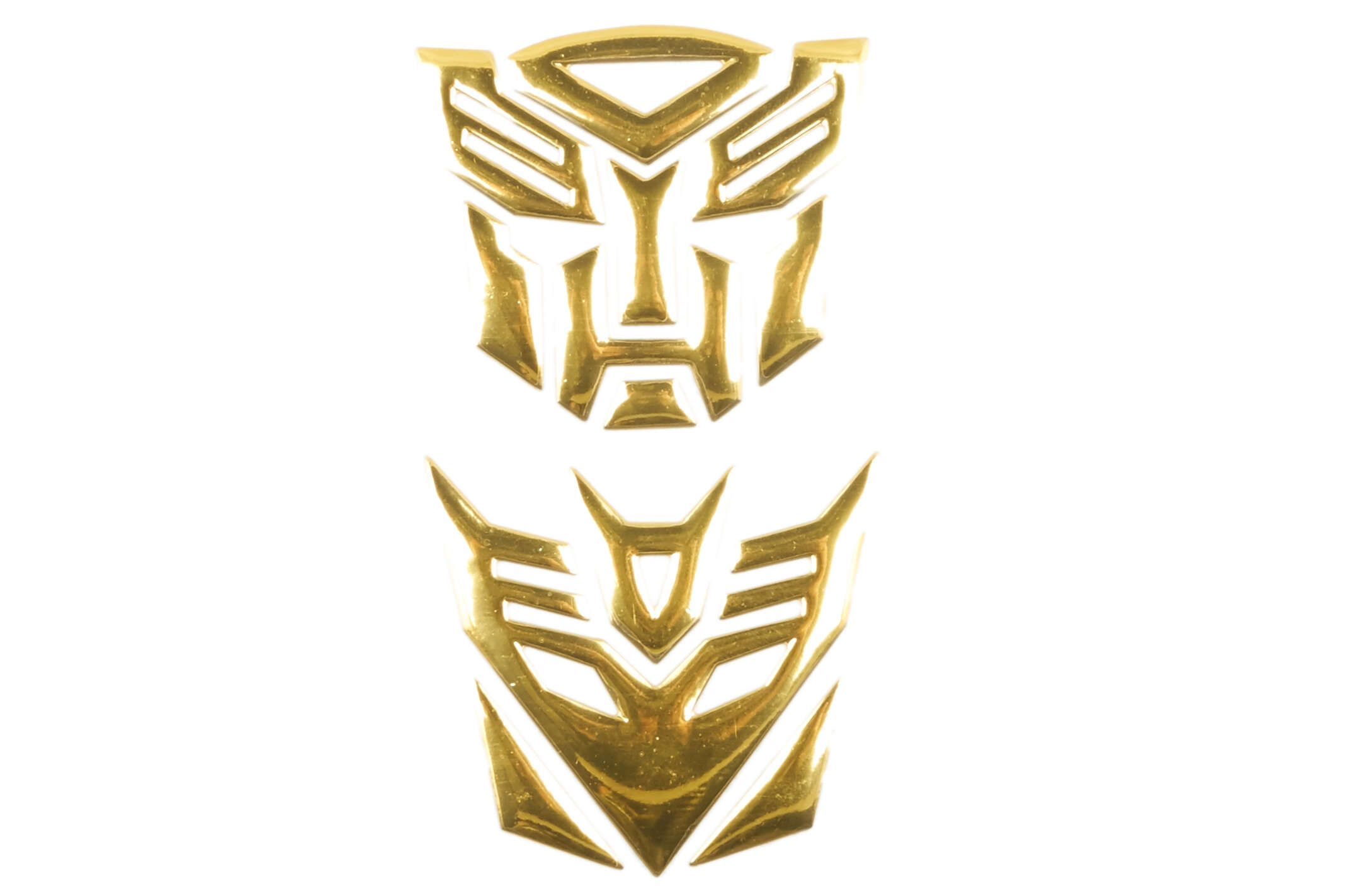 Наклейка шильдик TRANSFORMER (6x5см, алюминий, золото) (#4732)